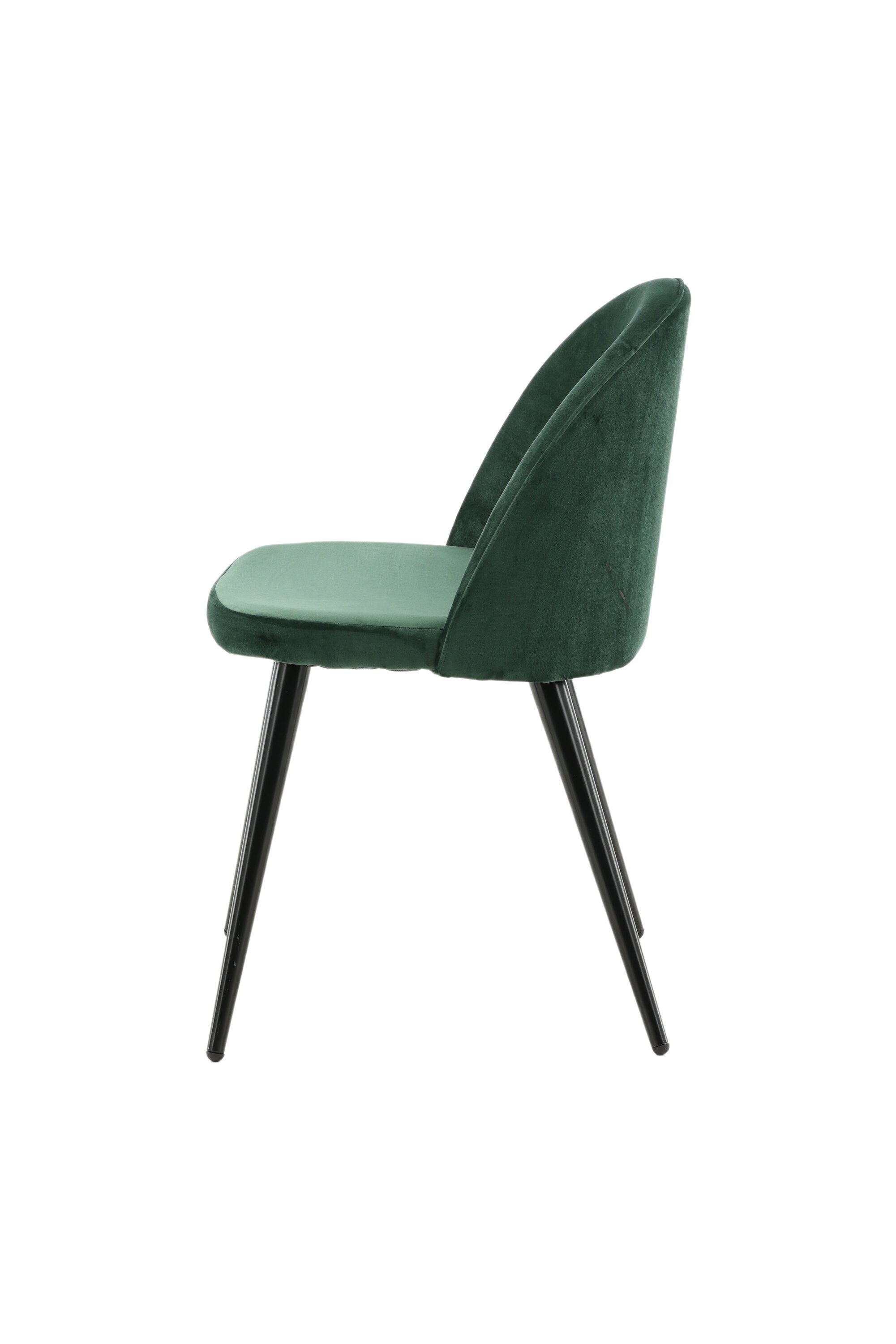Velvet Matstol Stuhl in Grün / Schwarz präsentiert im Onlineshop von KAQTU Design AG. Schalenstuhl ist von Venture Home