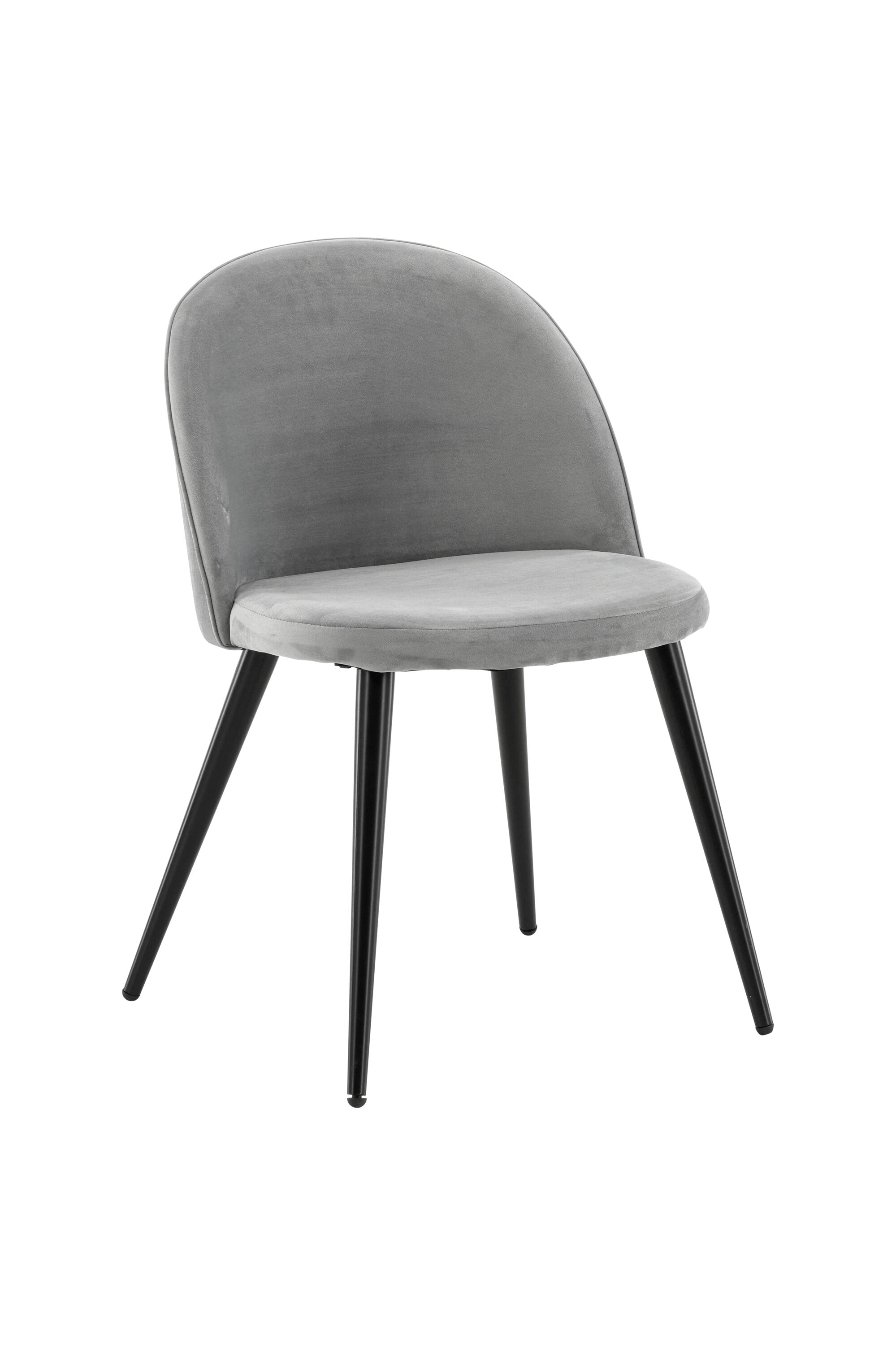 Velvet Matstol Stuhl in Grau / Schwarz präsentiert im Onlineshop von KAQTU Design AG. Schalenstuhl ist von Venture Home