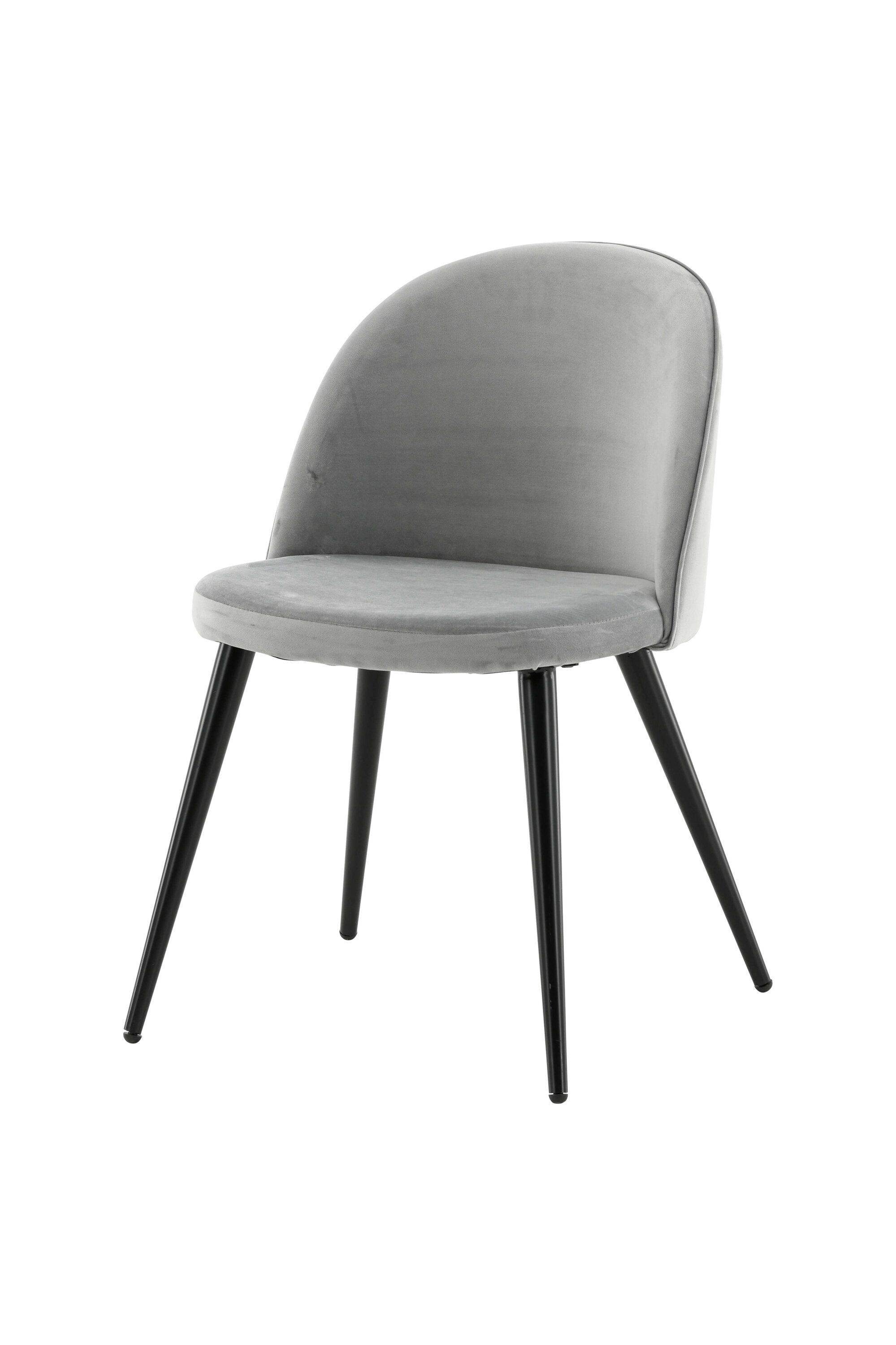 Velvet Matstol Stuhl in Grau / Schwarz präsentiert im Onlineshop von KAQTU Design AG. Schalenstuhl ist von Venture Home