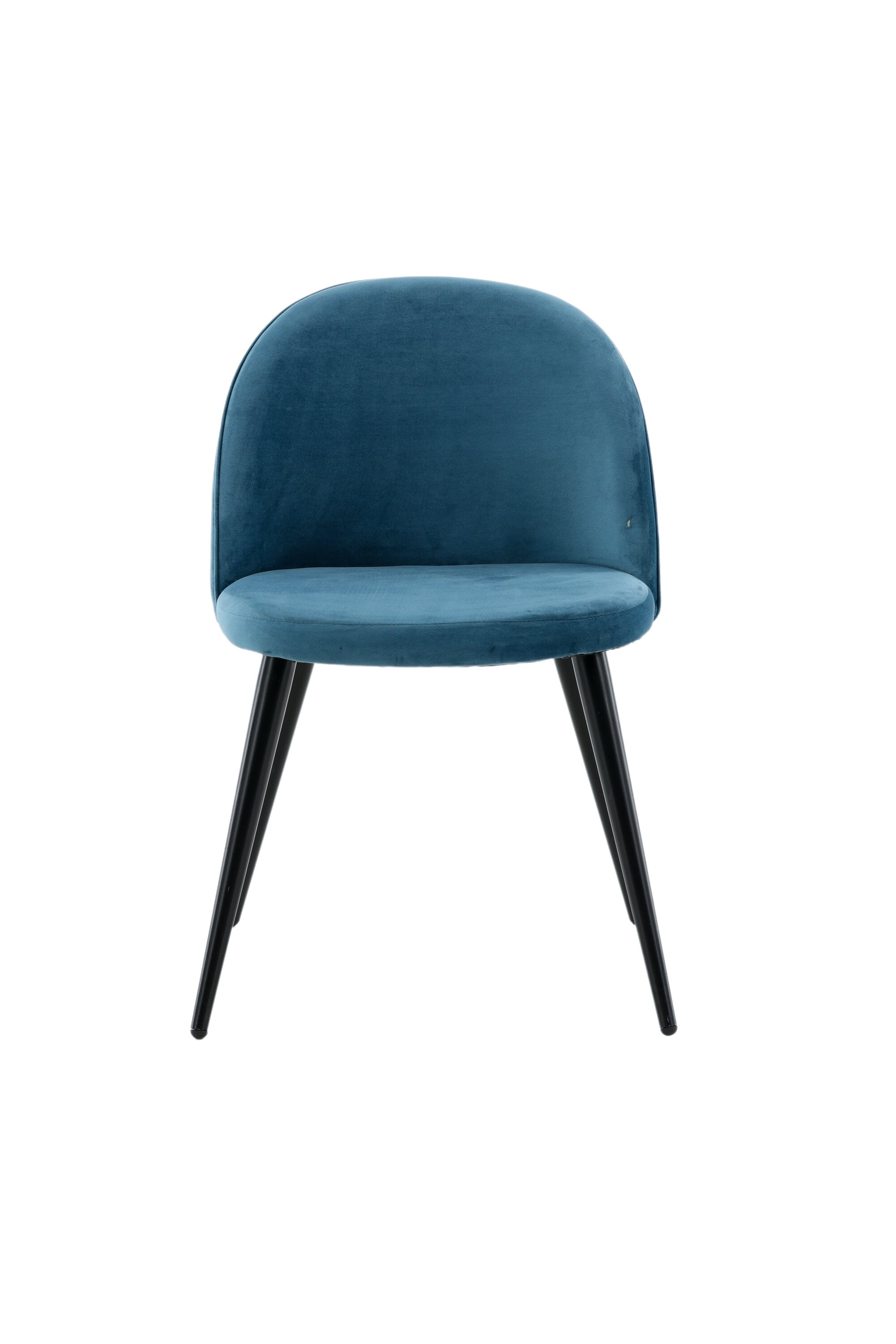 Velvet Matstol Stuhl in Blau / Schwarz präsentiert im Onlineshop von KAQTU Design AG. Schalenstuhl ist von Venture Home