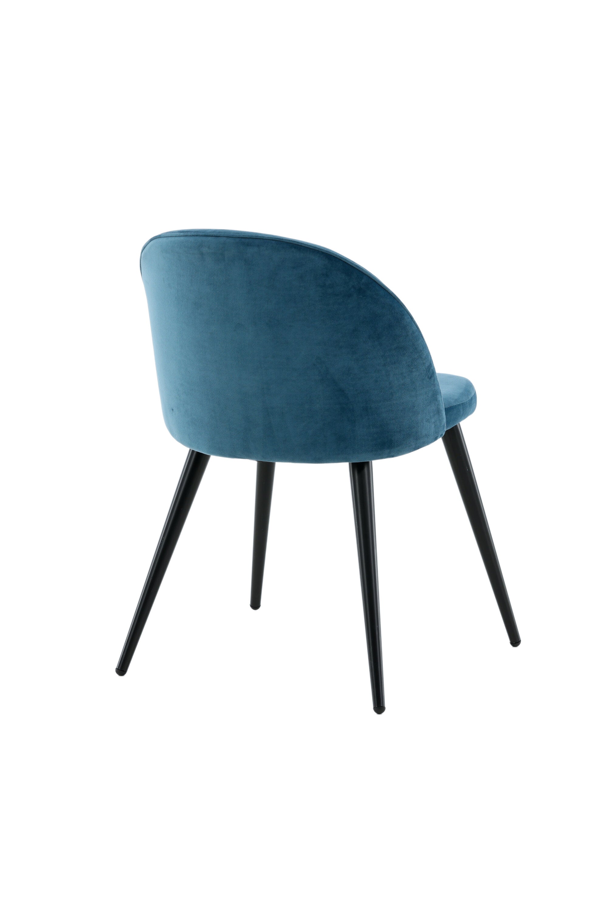 Velvet Matstol Stuhl in Blau / Schwarz präsentiert im Onlineshop von KAQTU Design AG. Schalenstuhl ist von Venture Home