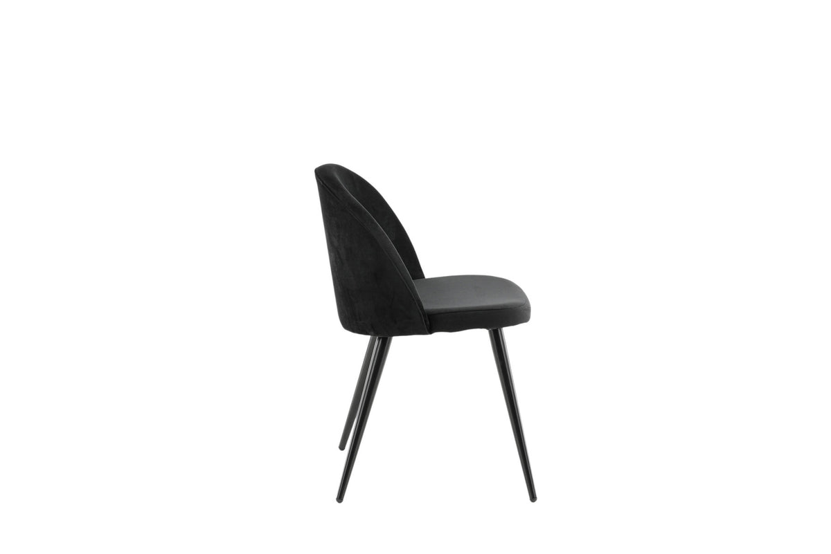 Velvet Matstol Stuhl in Schwarz präsentiert im Onlineshop von KAQTU Design AG. Schalenstuhl ist von Venture Home