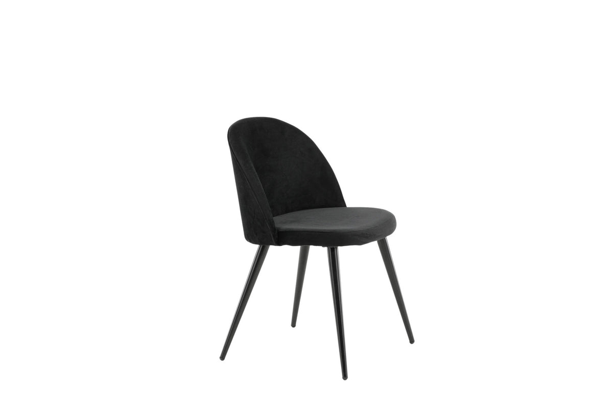 Velvet Matstol Stuhl in Schwarz präsentiert im Onlineshop von KAQTU Design AG. Schalenstuhl ist von Venture Home