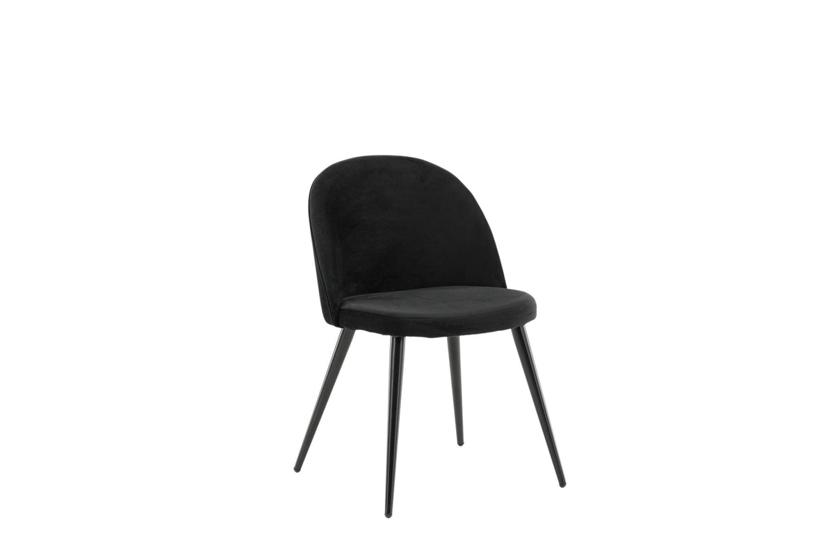 Velvet Matstol Stuhl in Schwarz präsentiert im Onlineshop von KAQTU Design AG. Schalenstuhl ist von Venture Home
