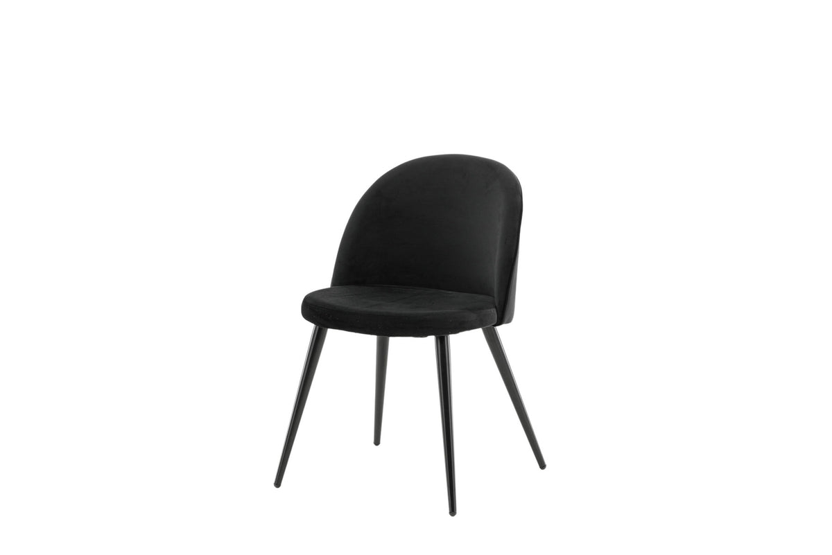 Velvet Matstol Stuhl in Schwarz präsentiert im Onlineshop von KAQTU Design AG. Schalenstuhl ist von Venture Home