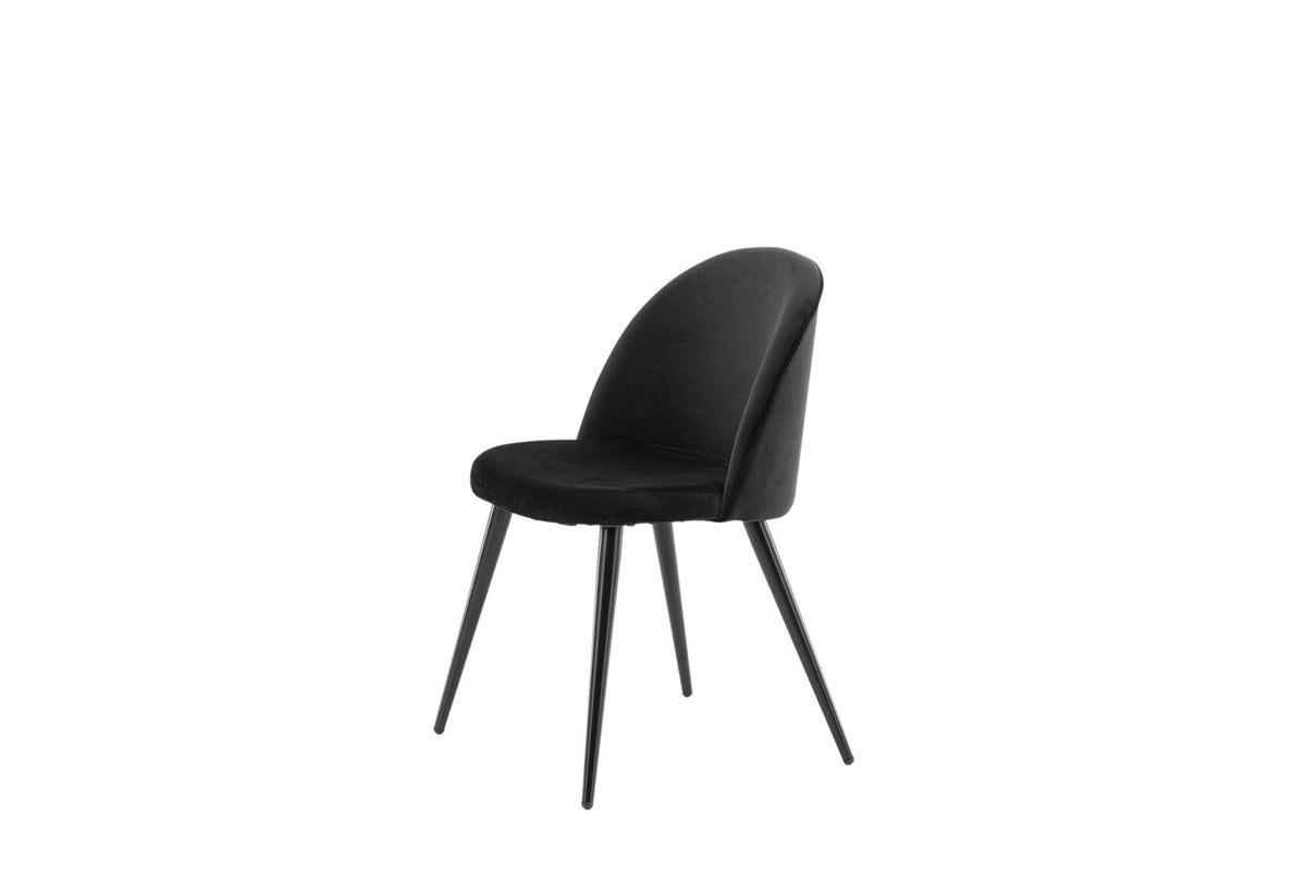 Velvet Matstol Stuhl in Schwarz präsentiert im Onlineshop von KAQTU Design AG. Schalenstuhl ist von Venture Home
