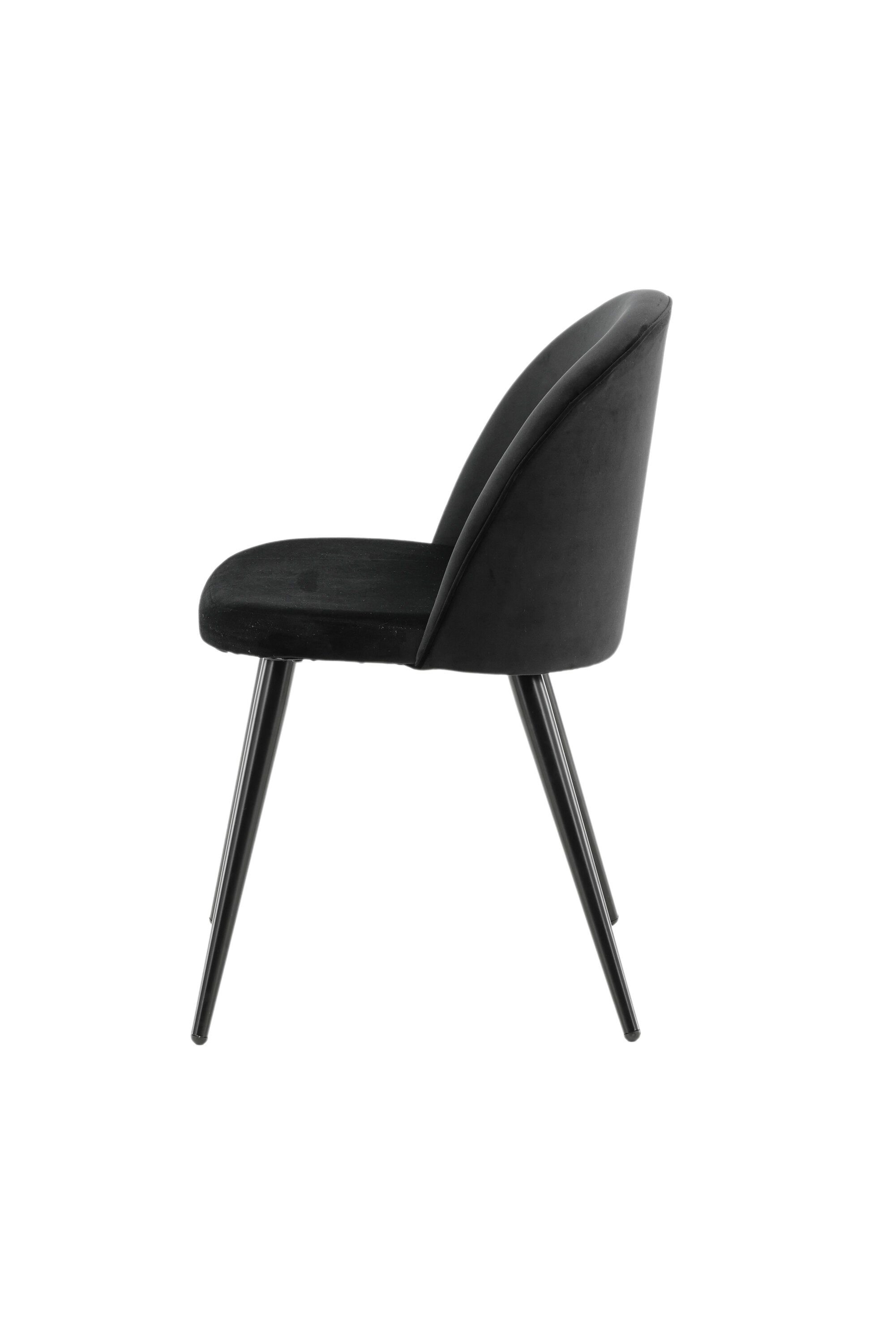 Velvet Matstol Stuhl in Schwarz präsentiert im Onlineshop von KAQTU Design AG. Schalenstuhl ist von Venture Home