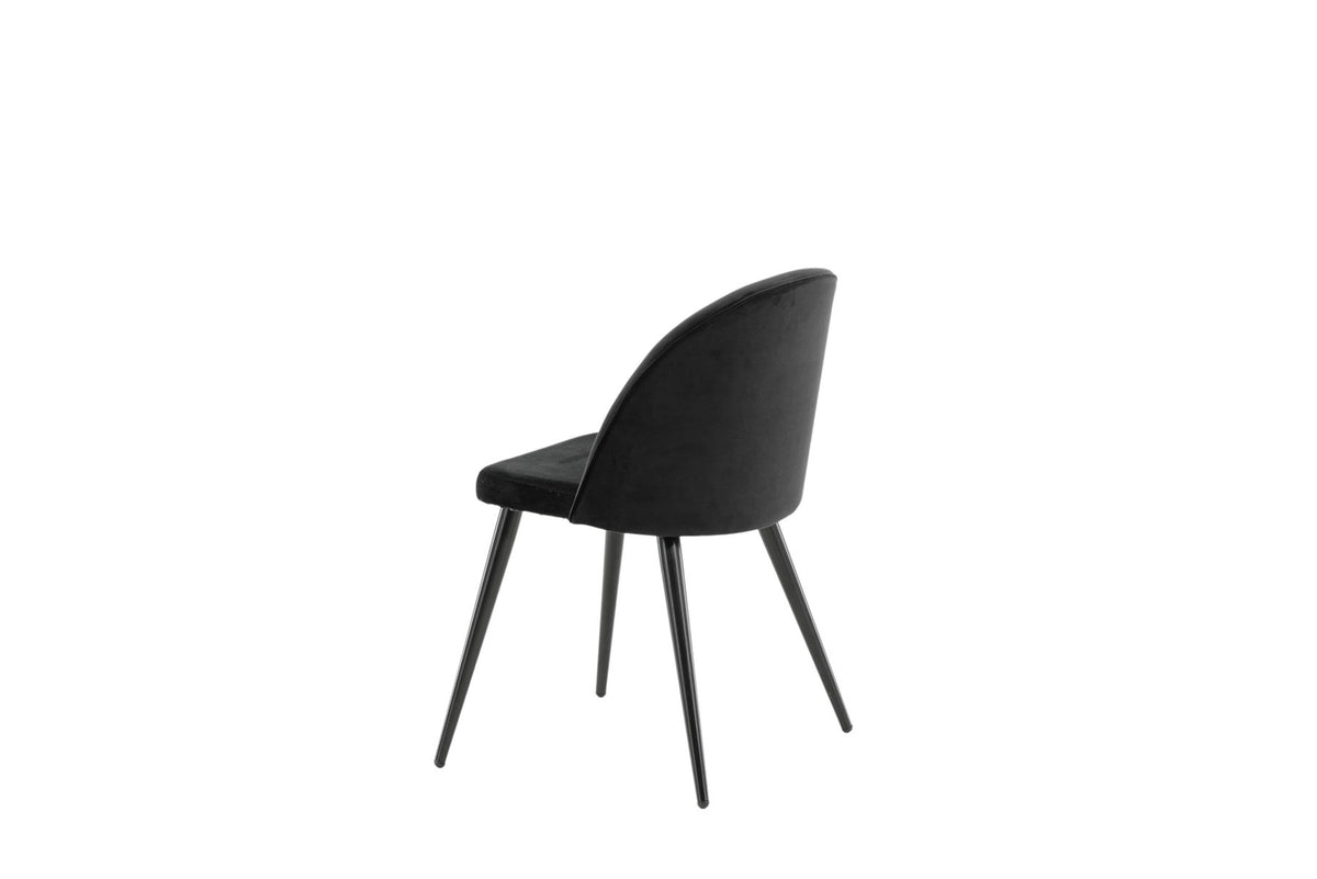 Velvet Matstol Stuhl in Schwarz präsentiert im Onlineshop von KAQTU Design AG. Schalenstuhl ist von Venture Home
