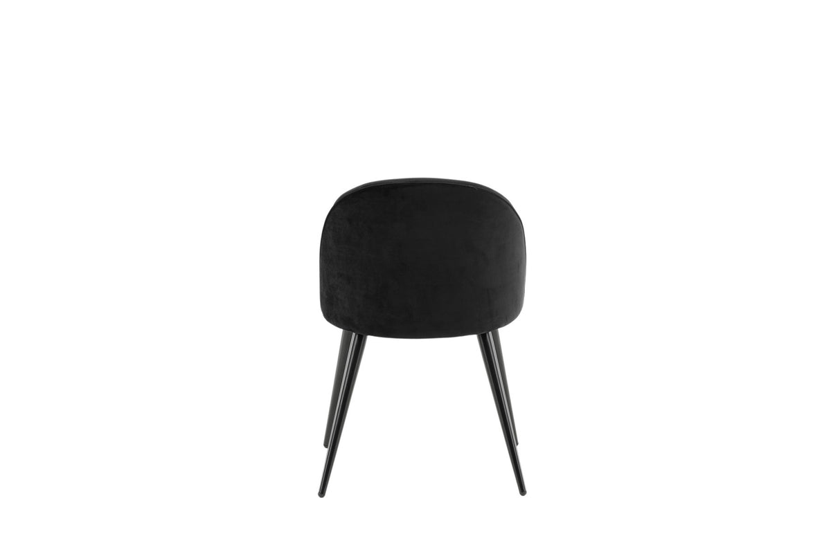 Velvet Matstol Stuhl in Schwarz präsentiert im Onlineshop von KAQTU Design AG. Schalenstuhl ist von Venture Home