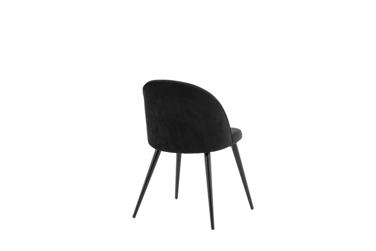 Velvet Matstol Stuhl in Schwarz präsentiert im Onlineshop von KAQTU Design AG. Schalenstuhl ist von Venture Home
