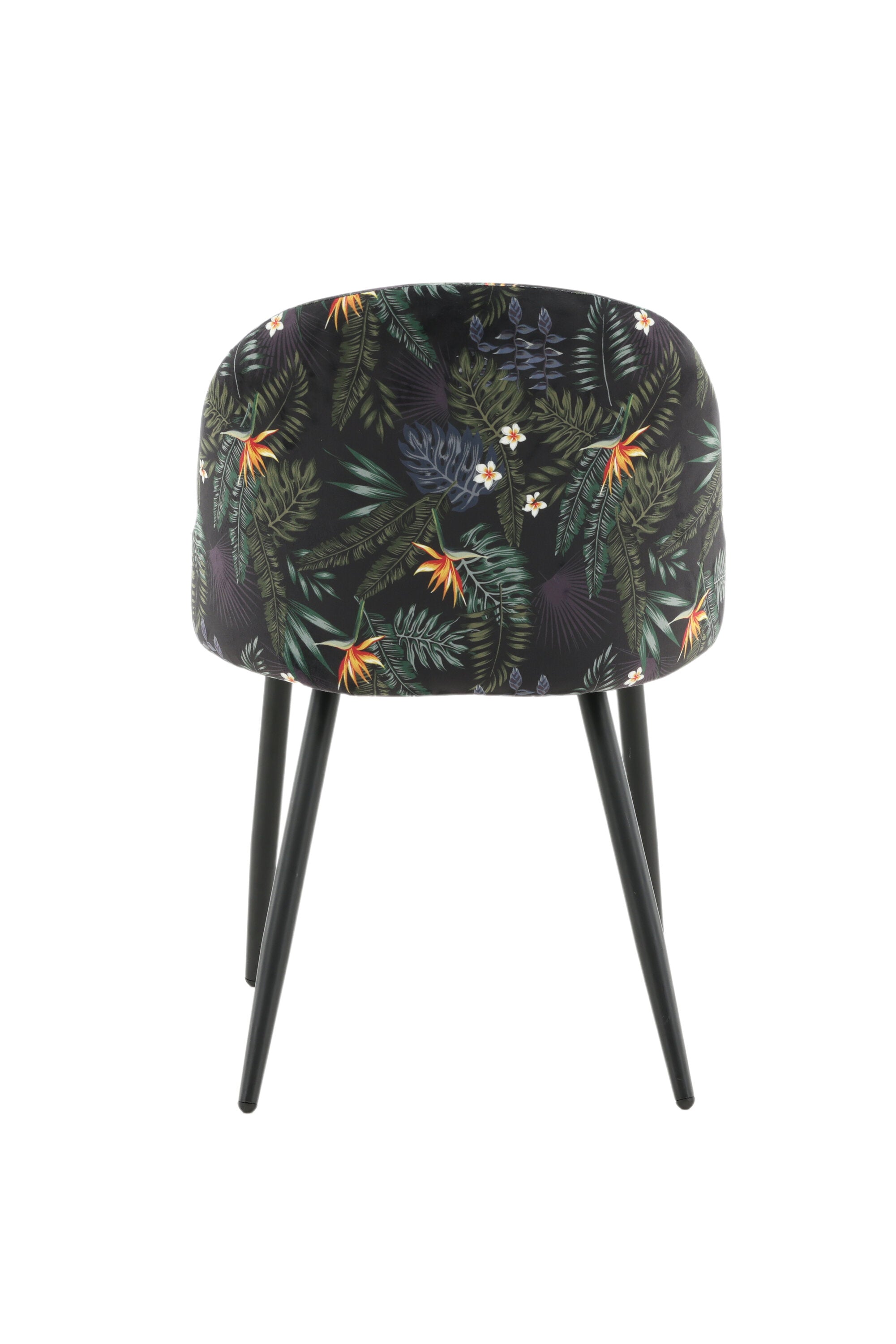 Velvet Stuhl in Flower/Schwarz präsentiert im Onlineshop von KAQTU Design AG. Schalenstuhl ist von Venture Home