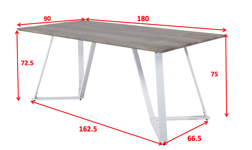 Marina Tisch in Grau präsentiert im Onlineshop von KAQTU Design AG. Esstisch ist von Venture Home