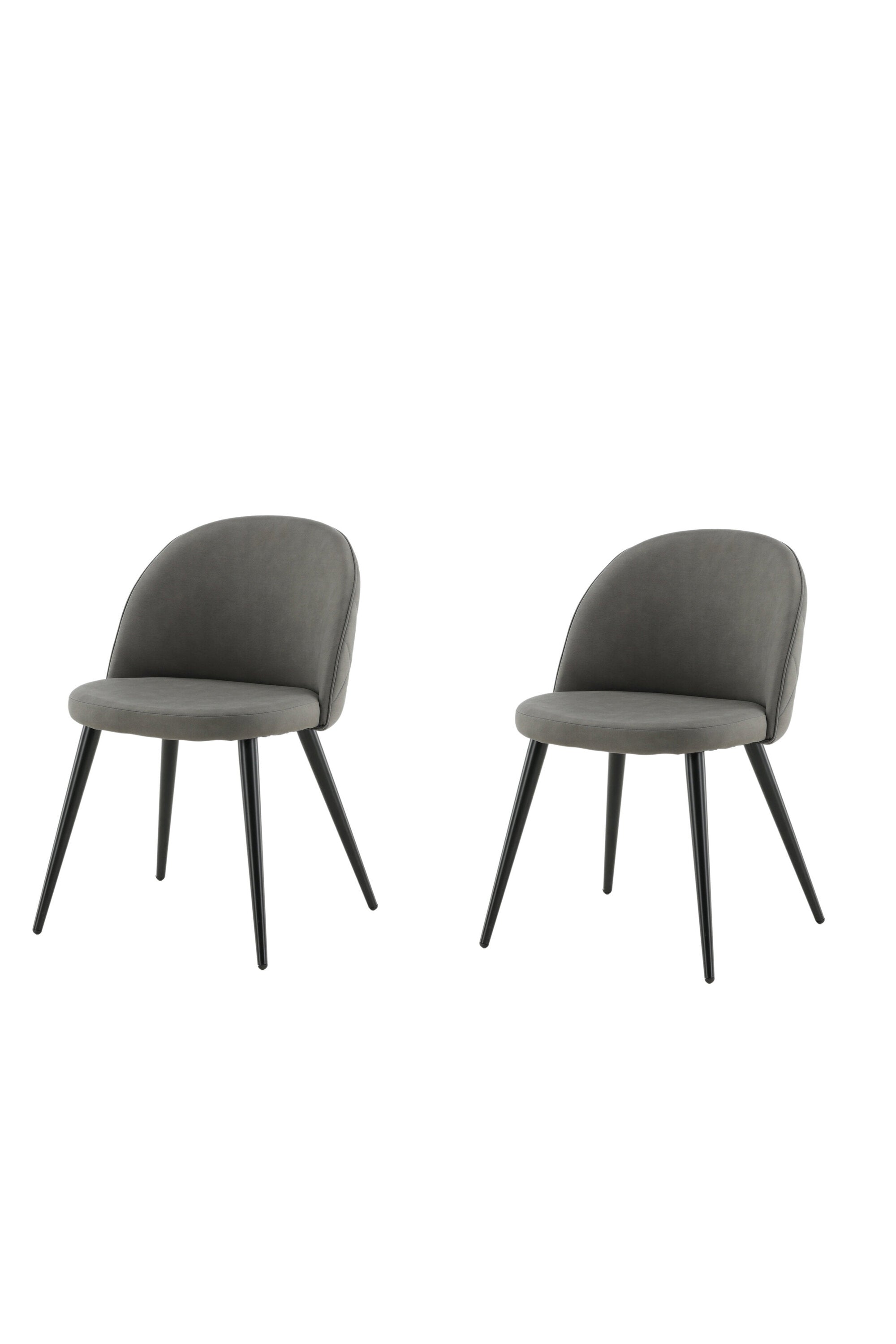 Velvet Stitches Stuhl in Grau präsentiert im Onlineshop von KAQTU Design AG. Stuhl ist von Venture Home
