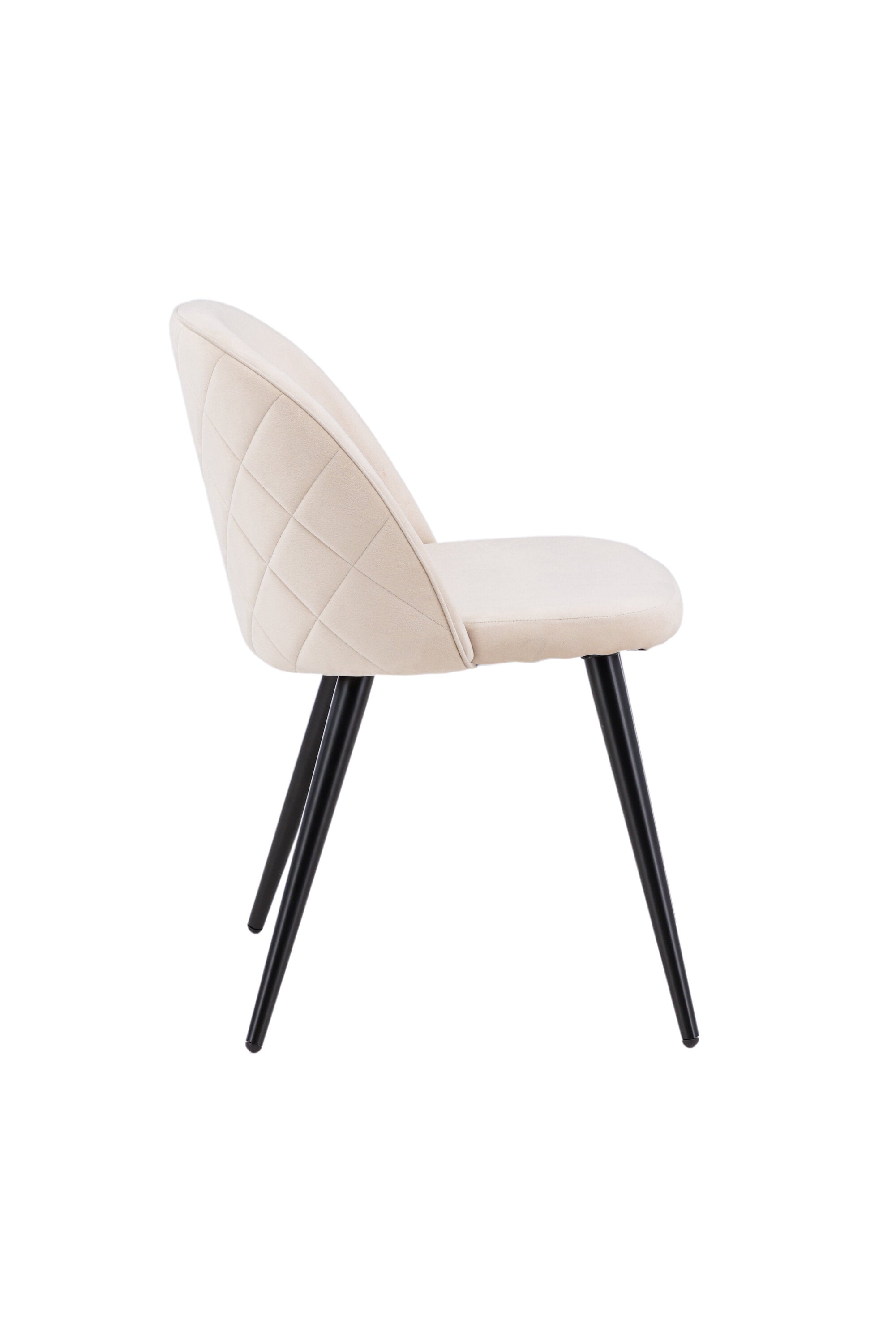 Velvet Stitches Stuhl in Beige präsentiert im Onlineshop von KAQTU Design AG. Schalenstuhl ist von Venture Home