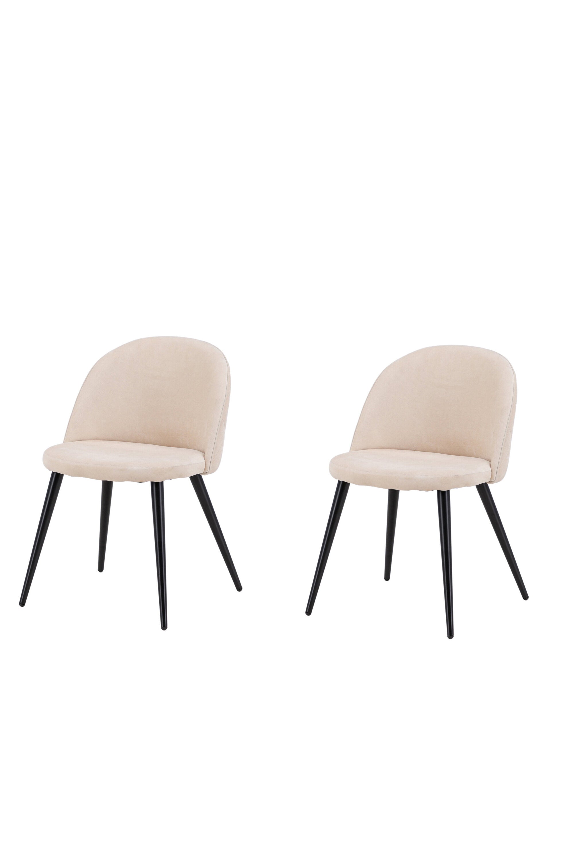 Velvet Stitches Stuhl in Beige präsentiert im Onlineshop von KAQTU Design AG. Schalenstuhl ist von Venture Home