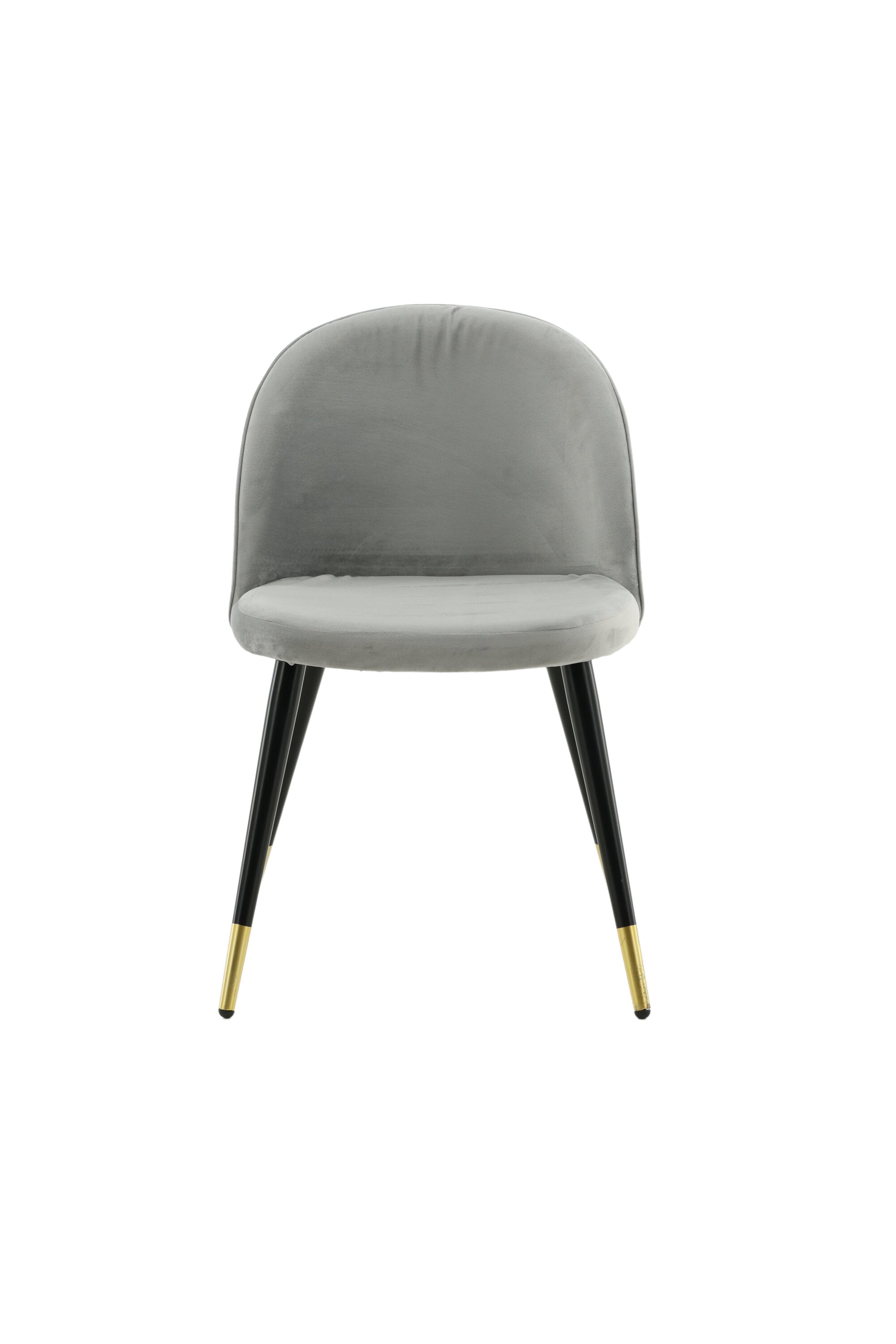 Velvet Matstol Stuhl in Grau / Schwarz / Gold präsentiert im Onlineshop von KAQTU Design AG. Schalenstuhl ist von Venture Home