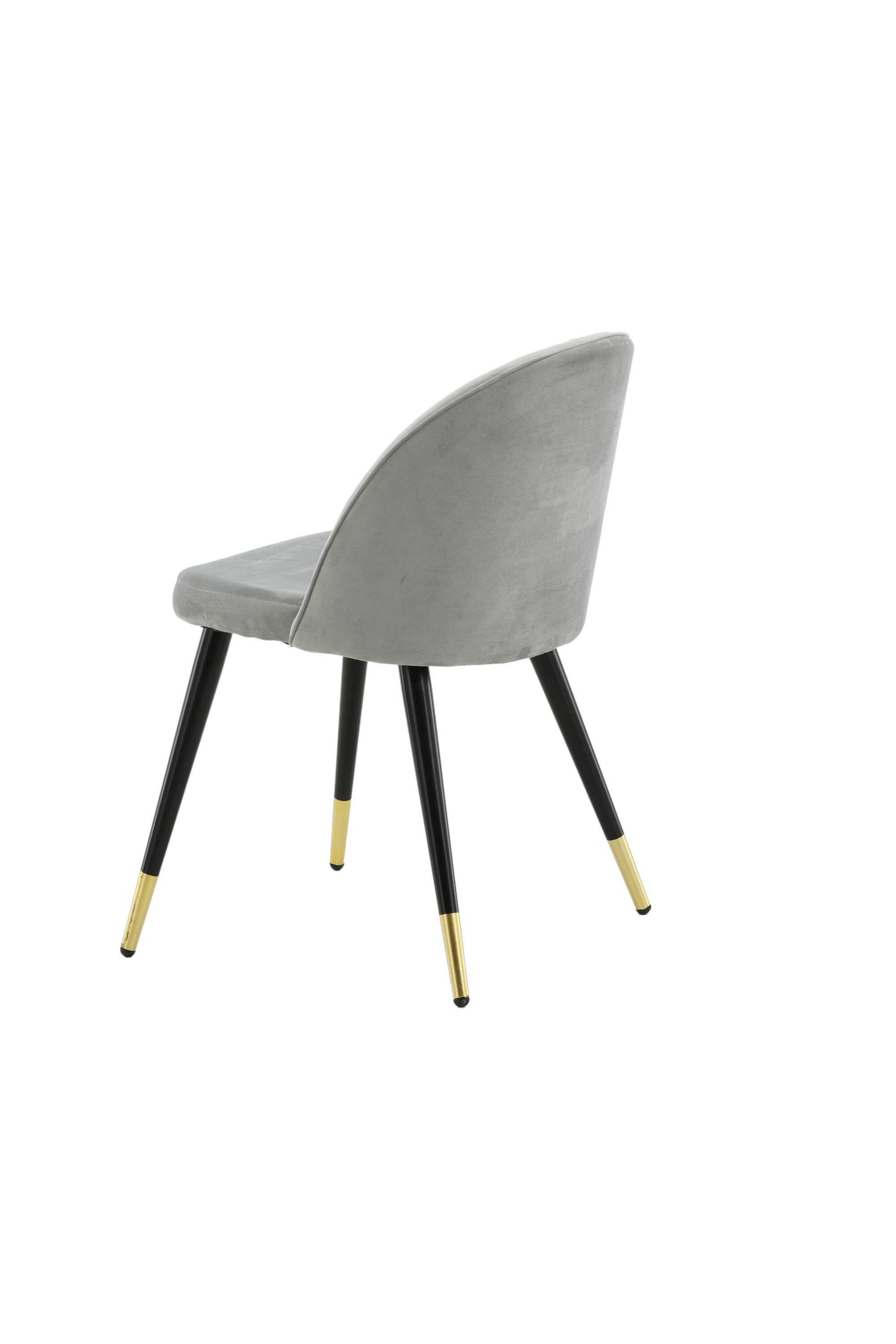 Velvet Matstol Stuhl in Grau / Schwarz / Gold präsentiert im Onlineshop von KAQTU Design AG. Schalenstuhl ist von Venture Home