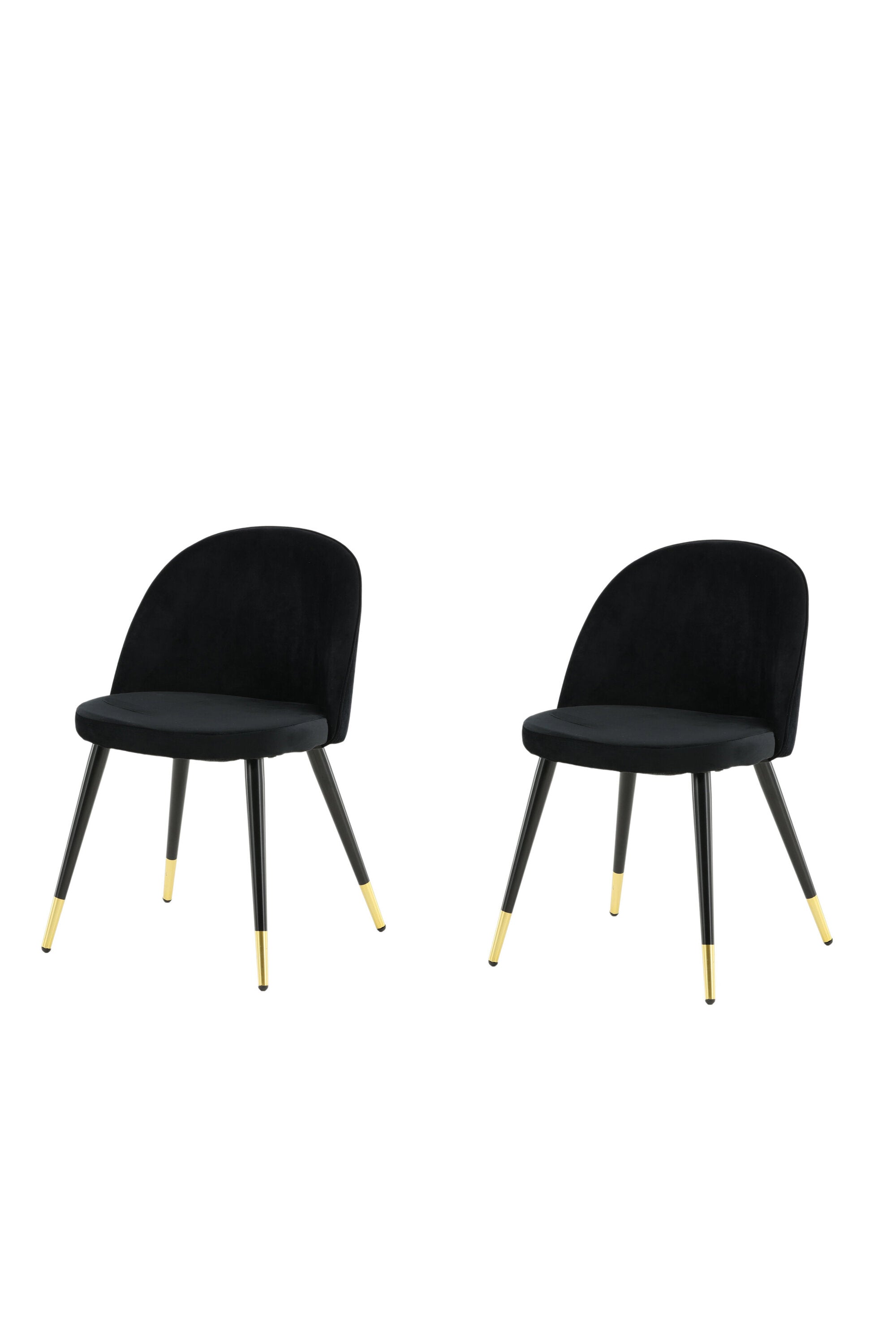 Velvet Stuhl in Schwarz präsentiert im Onlineshop von KAQTU Design AG. Stuhl ist von Venture Home