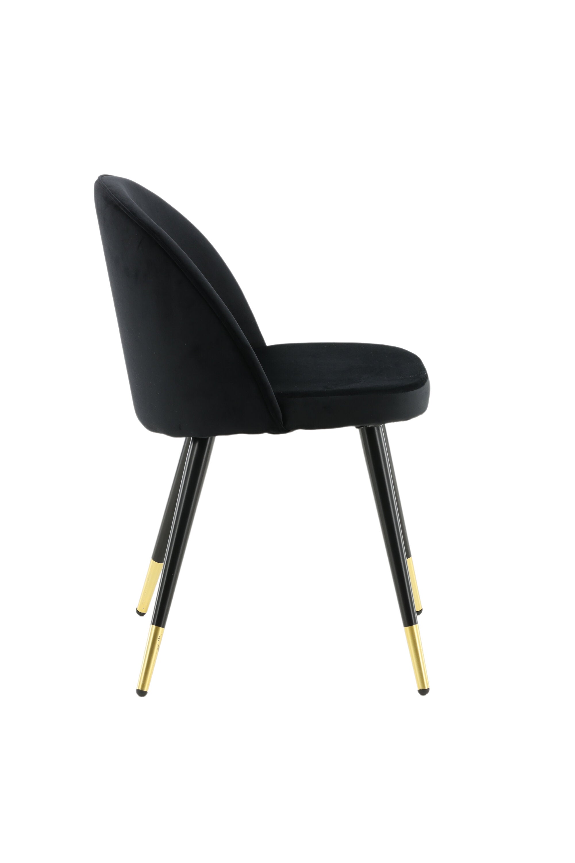 Velvet Stuhl in Schwarz präsentiert im Onlineshop von KAQTU Design AG. Stuhl ist von Venture Home