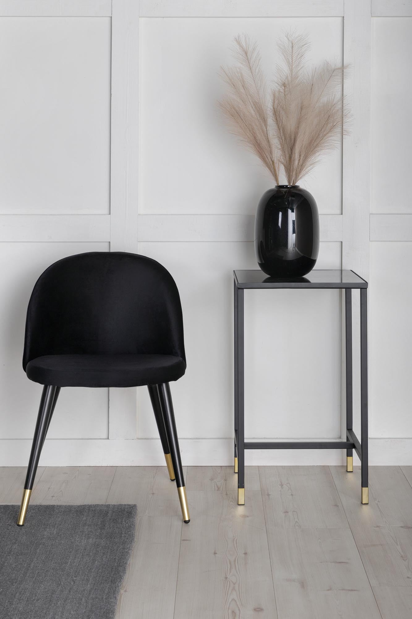Velvet Stuhl in Schwarz präsentiert im Onlineshop von KAQTU Design AG. Stuhl ist von Venture Home