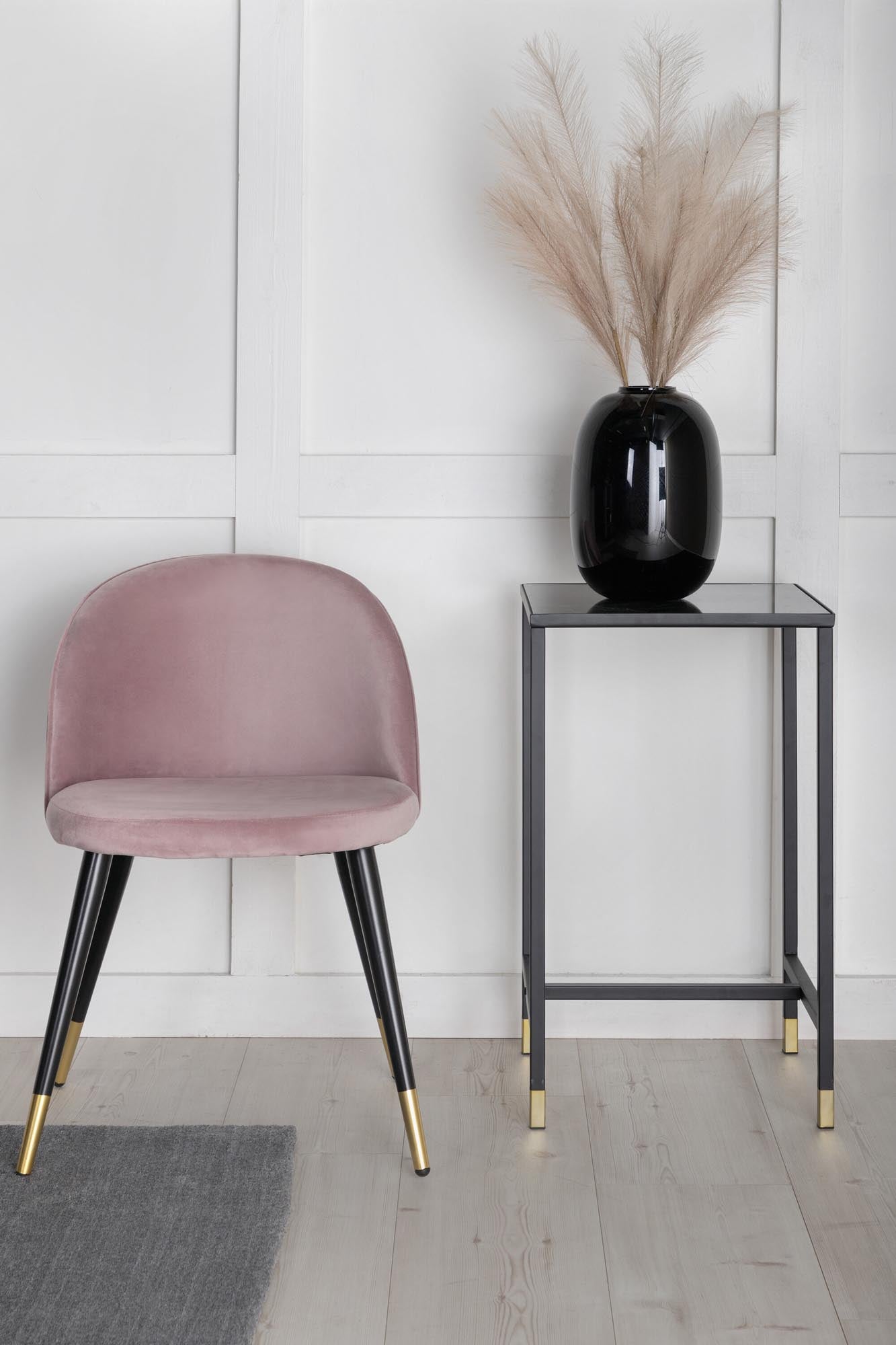 Velvet Stuhl in Altrosa präsentiert im Onlineshop von KAQTU Design AG. Schalenstuhl ist von Venture Home