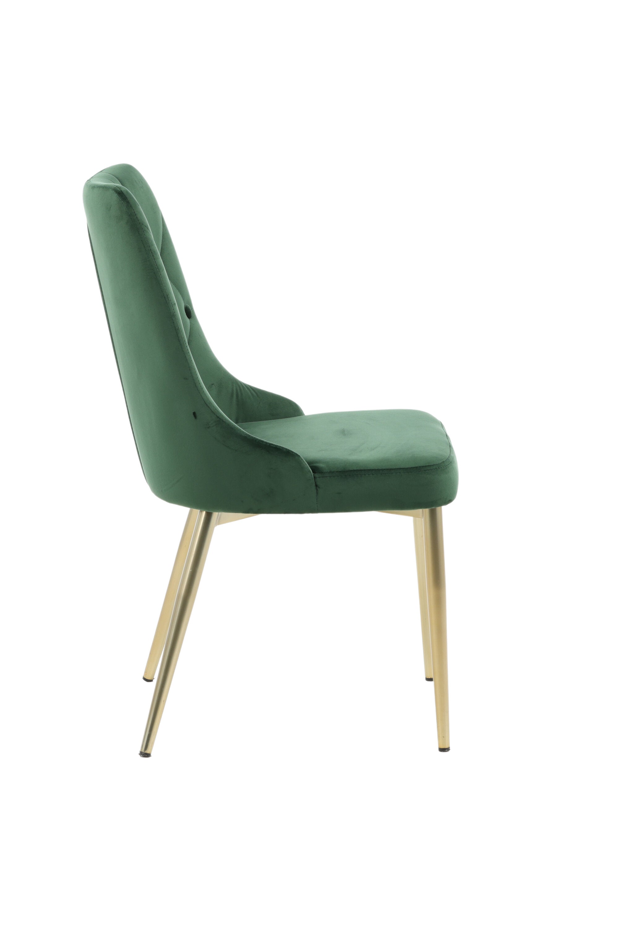 Velvet Lyx Stuhl in Grün präsentiert im Onlineshop von KAQTU Design AG. Stuhl ist von Venture Home