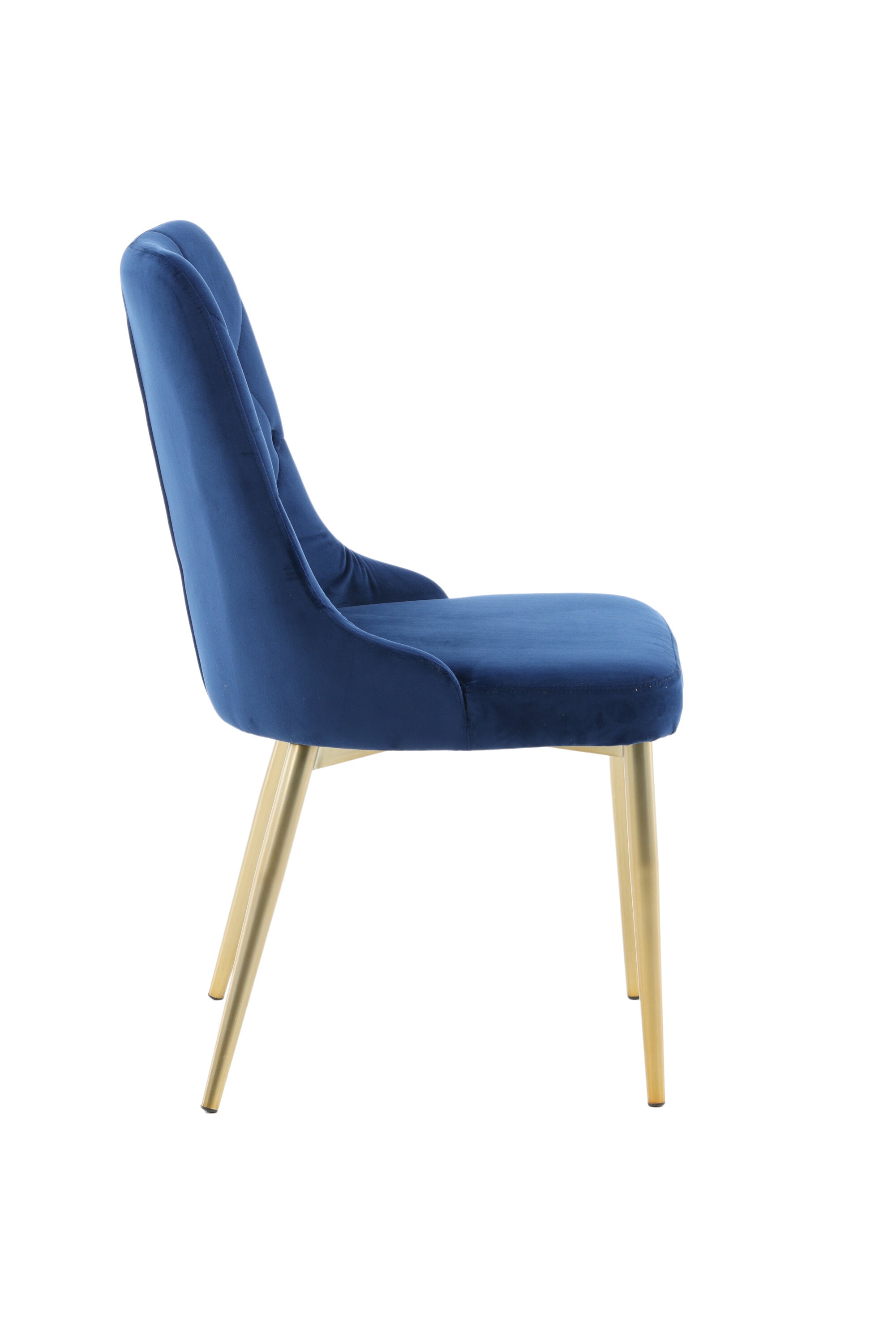 Velvet Lyx Stuhl in Blau präsentiert im Onlineshop von KAQTU Design AG. Stuhl ist von Venture Home