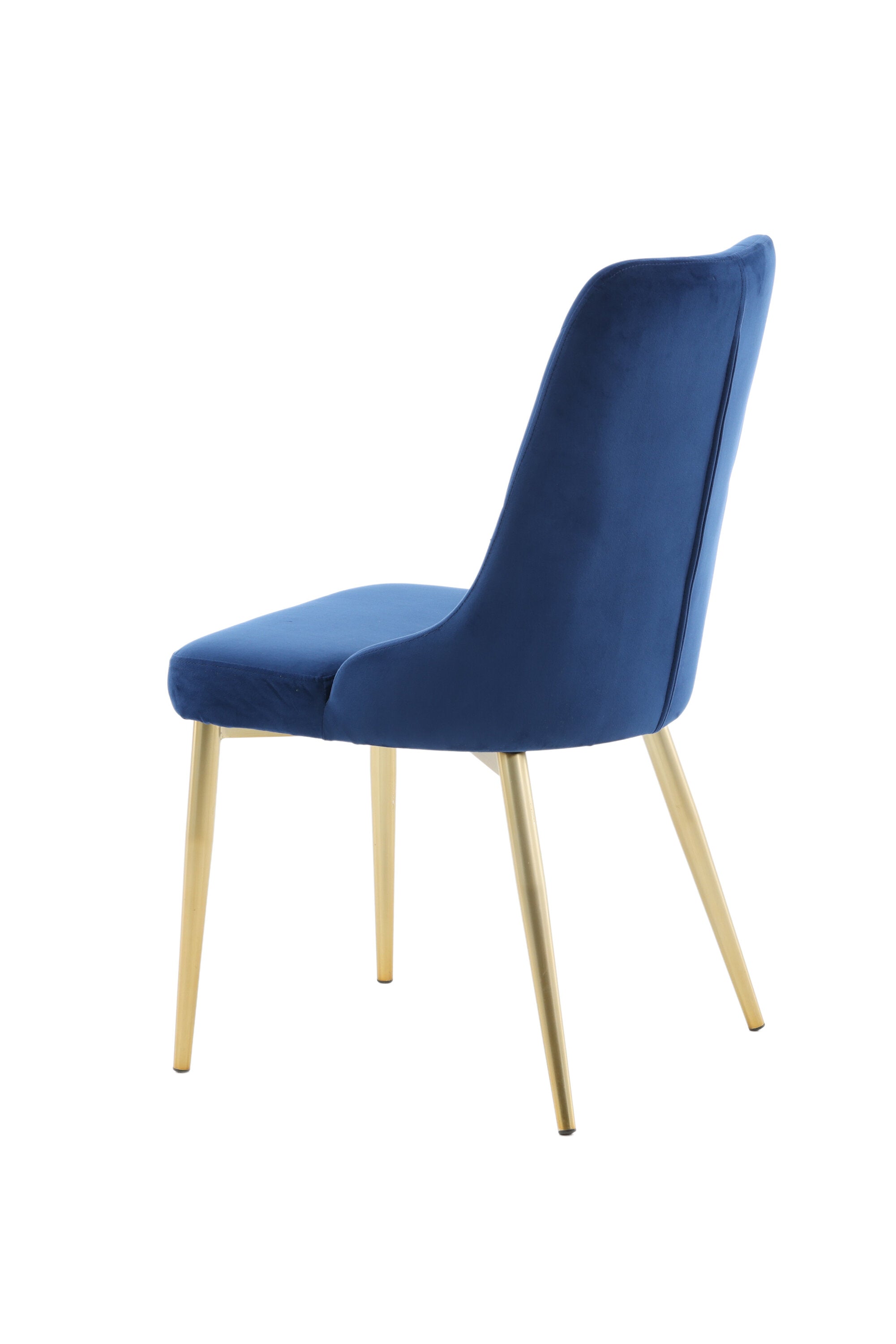Velvet Lyx Stuhl in Blau präsentiert im Onlineshop von KAQTU Design AG. Stuhl ist von Venture Home