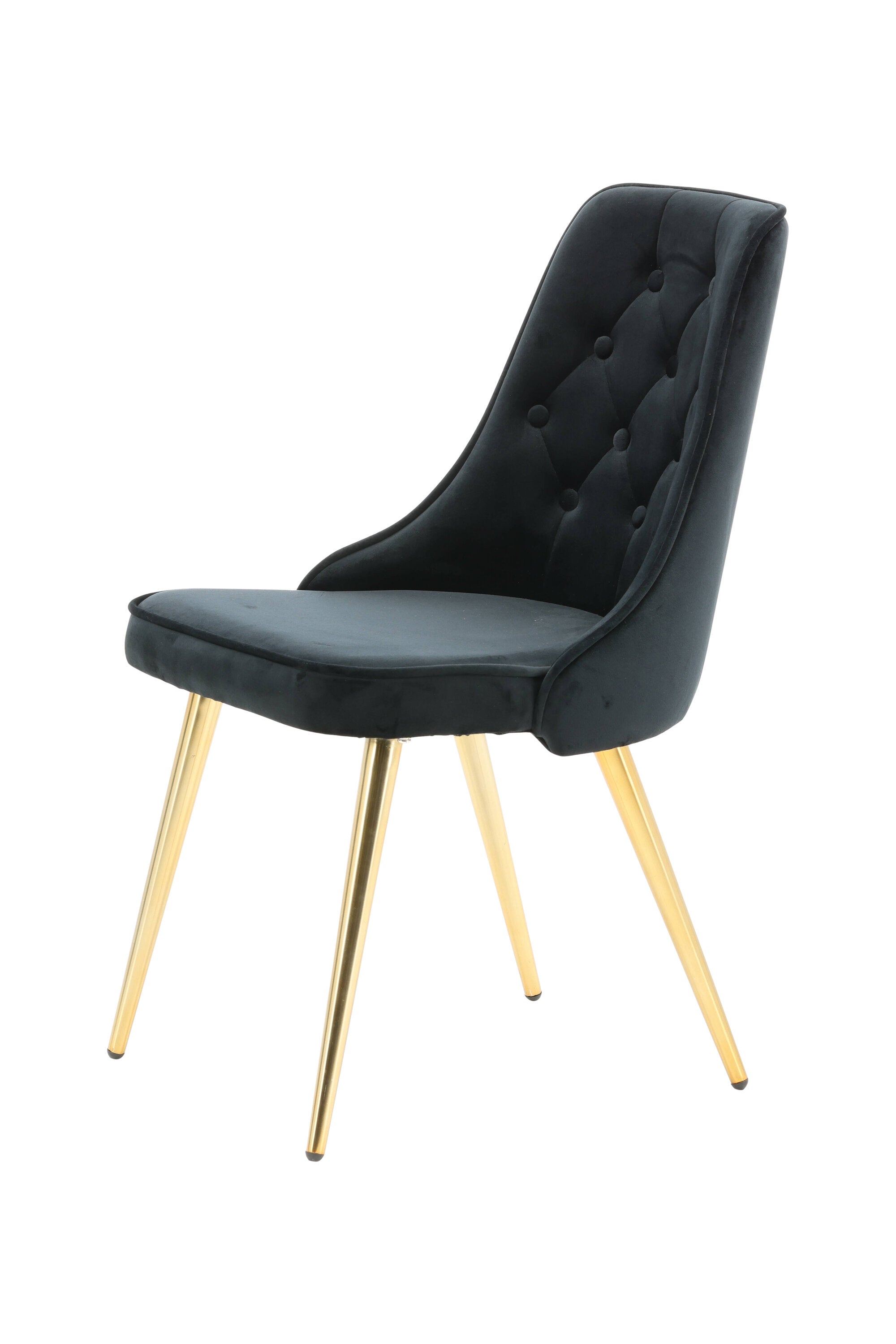 Velvet Lyx Stuhl in Schwarz präsentiert im Onlineshop von KAQTU Design AG. Stuhl ist von Venture Home