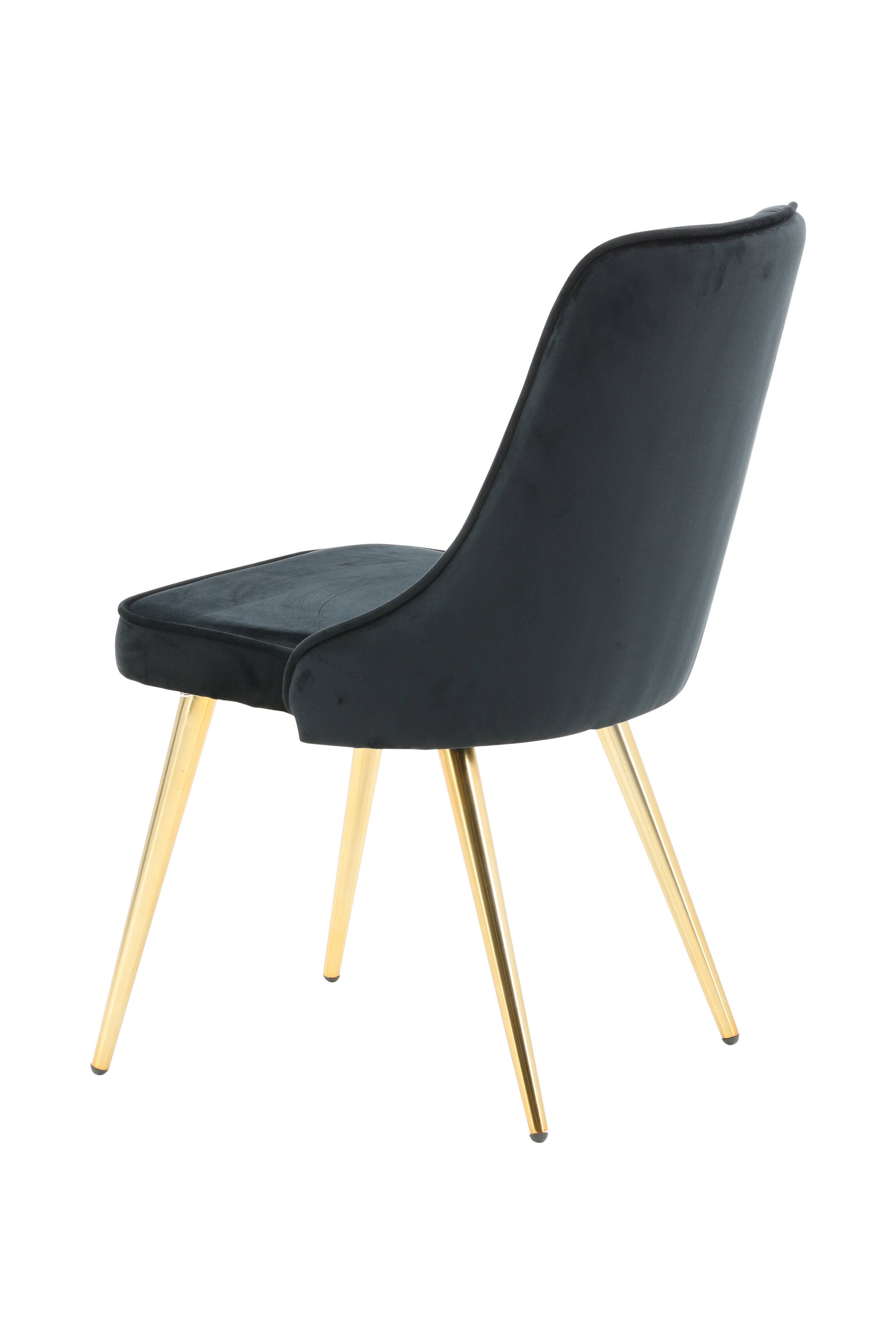 Velvet Lyx Stuhl in Schwarz präsentiert im Onlineshop von KAQTU Design AG. Stuhl ist von Venture Home