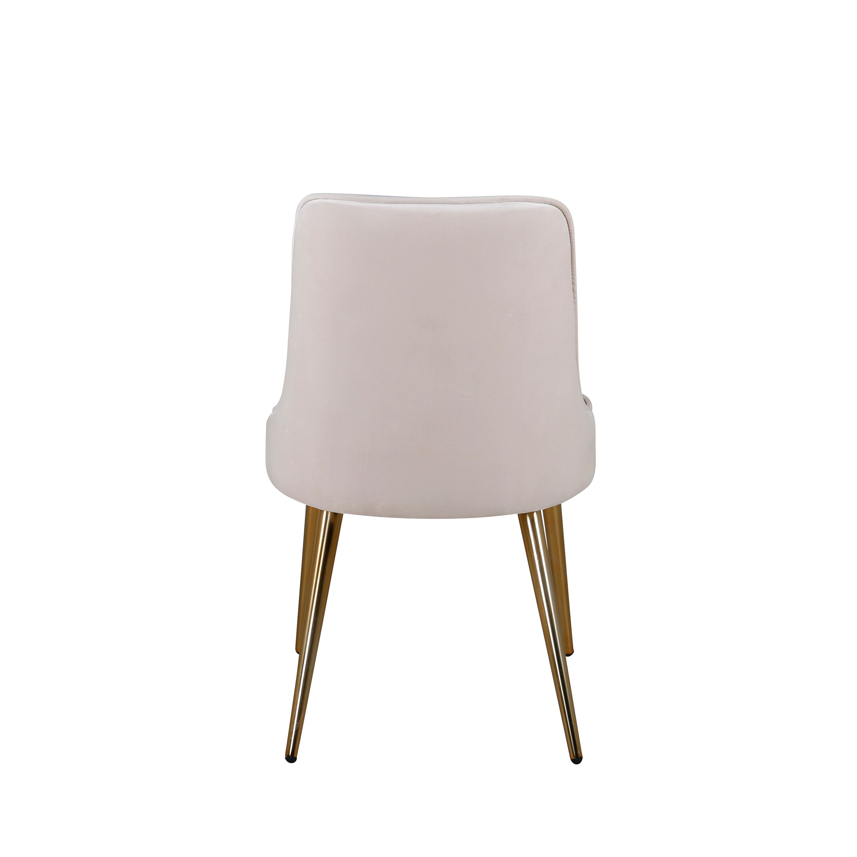 Velvet Deluxe Stuhl in Beige / Gold präsentiert im Onlineshop von KAQTU Design AG. Stuhl ist von Venture Home