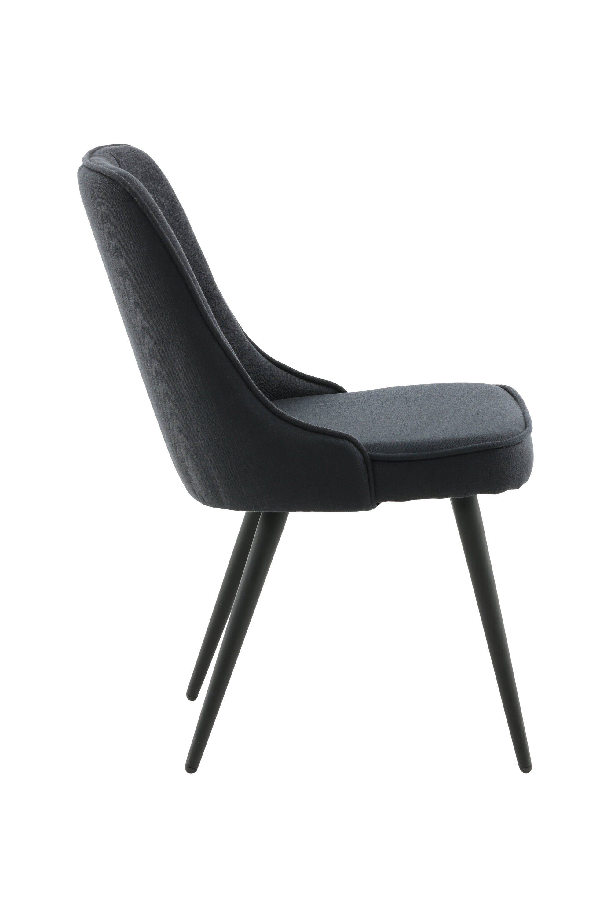 Velvet Deluxe Stuhl in Schwarz präsentiert im Onlineshop von KAQTU Design AG. Stuhl ist von Venture Home