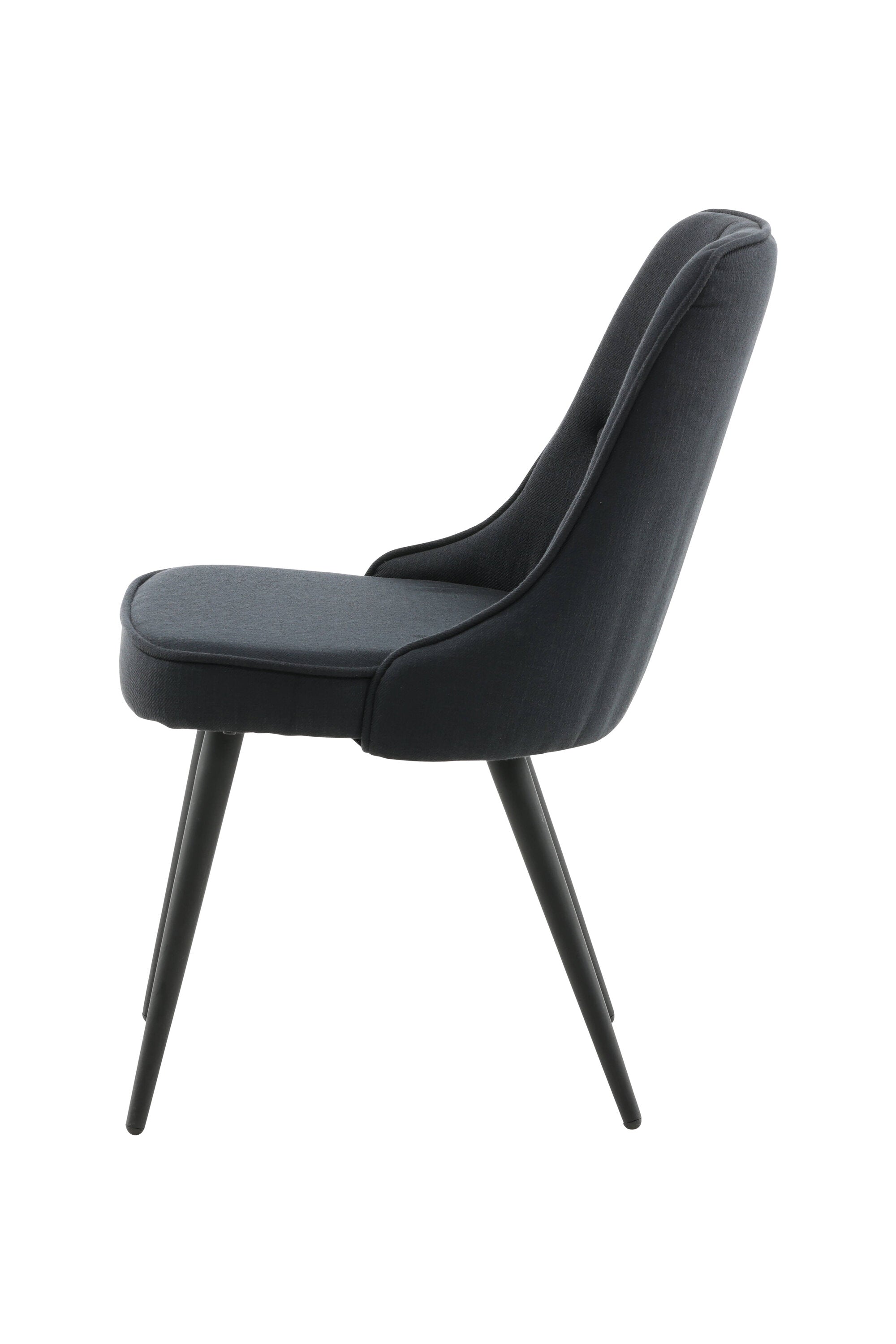 Velvet Deluxe Stuhl in Schwarz präsentiert im Onlineshop von KAQTU Design AG. Stuhl ist von Venture Home