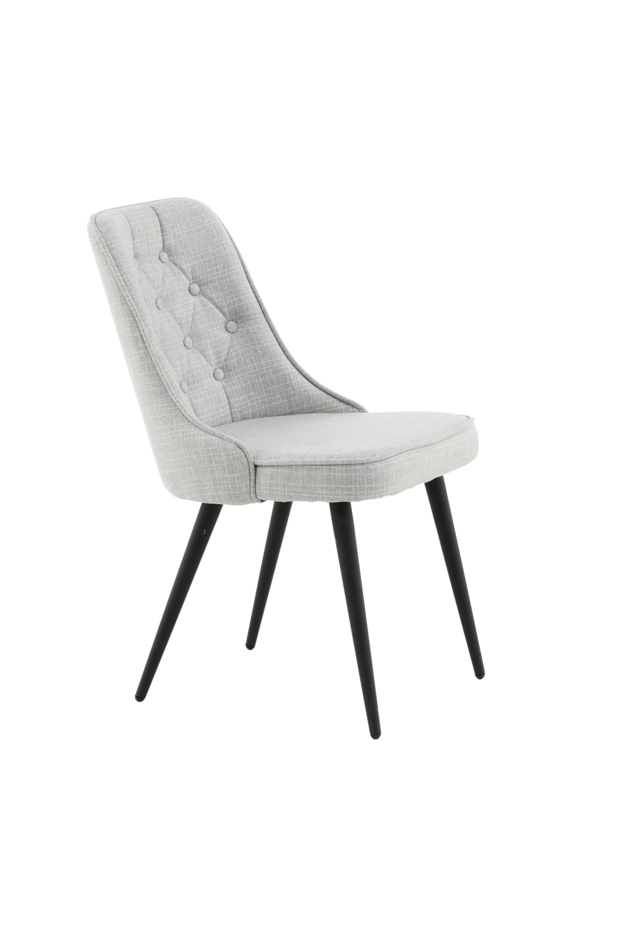 Velvet Deluxe Stuhl in Grau / Schwarz präsentiert im Onlineshop von KAQTU Design AG. Stuhl ist von Venture Home