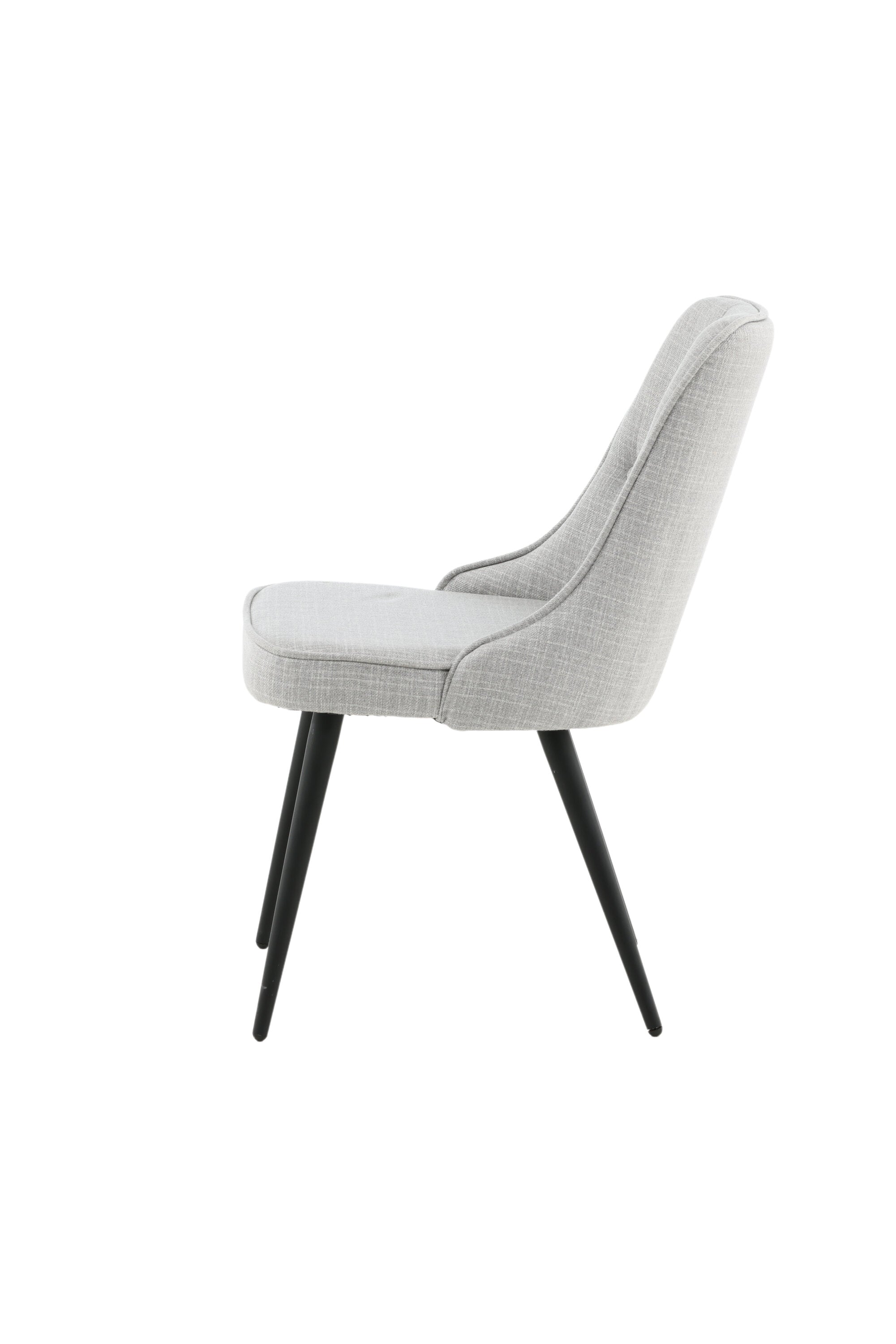 Velvet Deluxe Stuhl in Grau / Schwarz präsentiert im Onlineshop von KAQTU Design AG. Stuhl ist von Venture Home