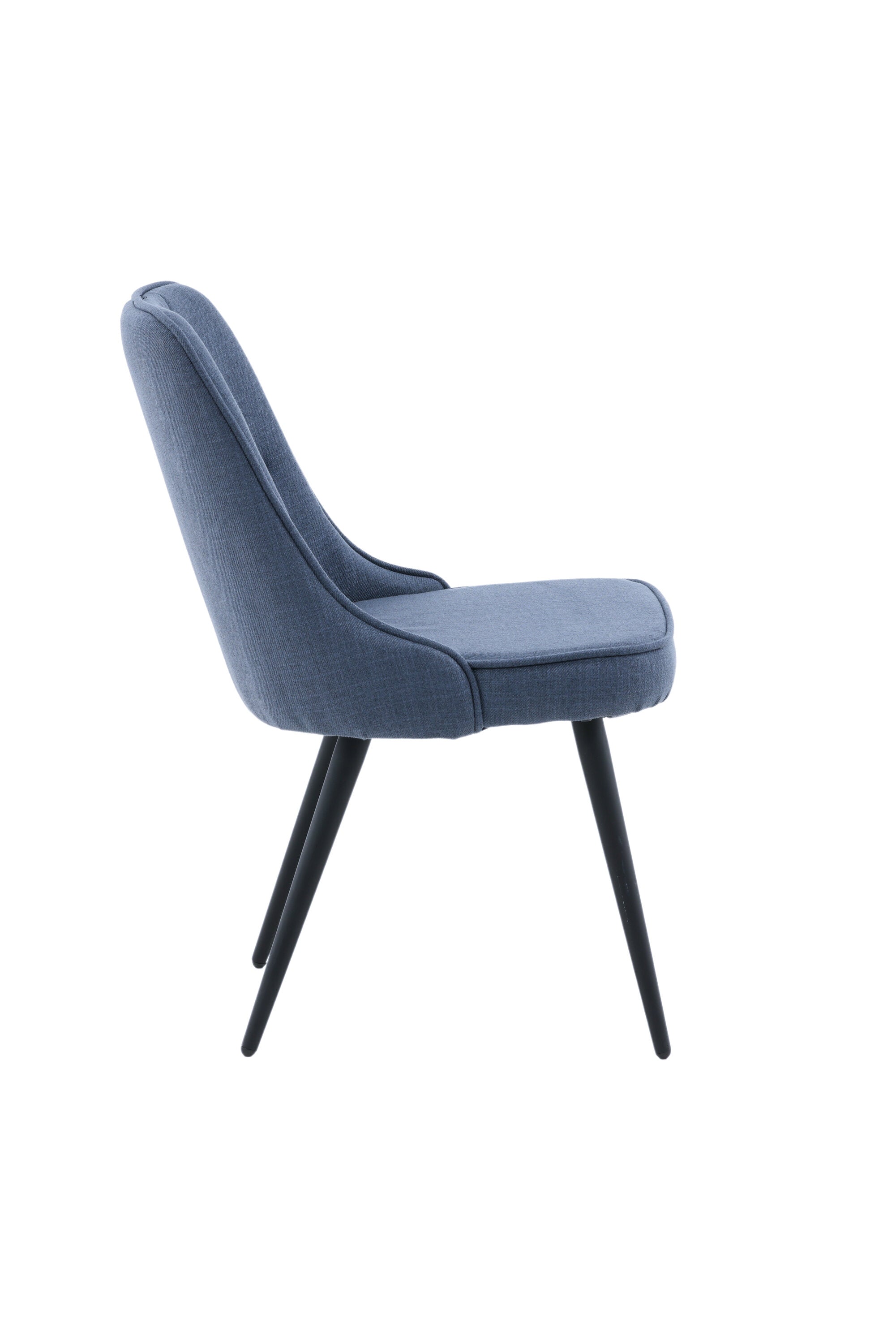 Velvet Deluxe Stuhl in Blau / Schwarz präsentiert im Onlineshop von KAQTU Design AG. Stuhl ist von Venture Home