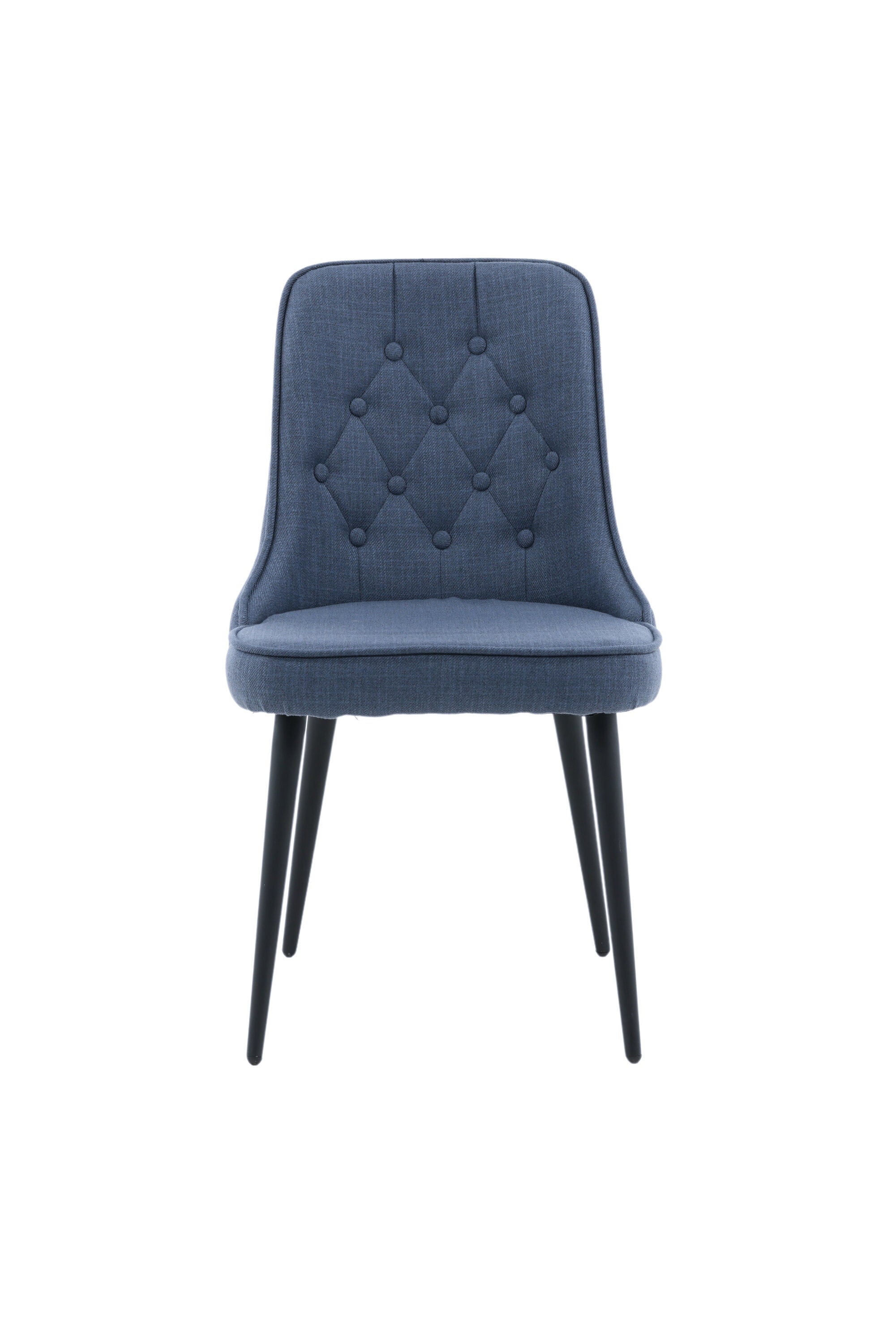 Velvet Deluxe Stuhl in Blau / Schwarz präsentiert im Onlineshop von KAQTU Design AG. Stuhl ist von Venture Home