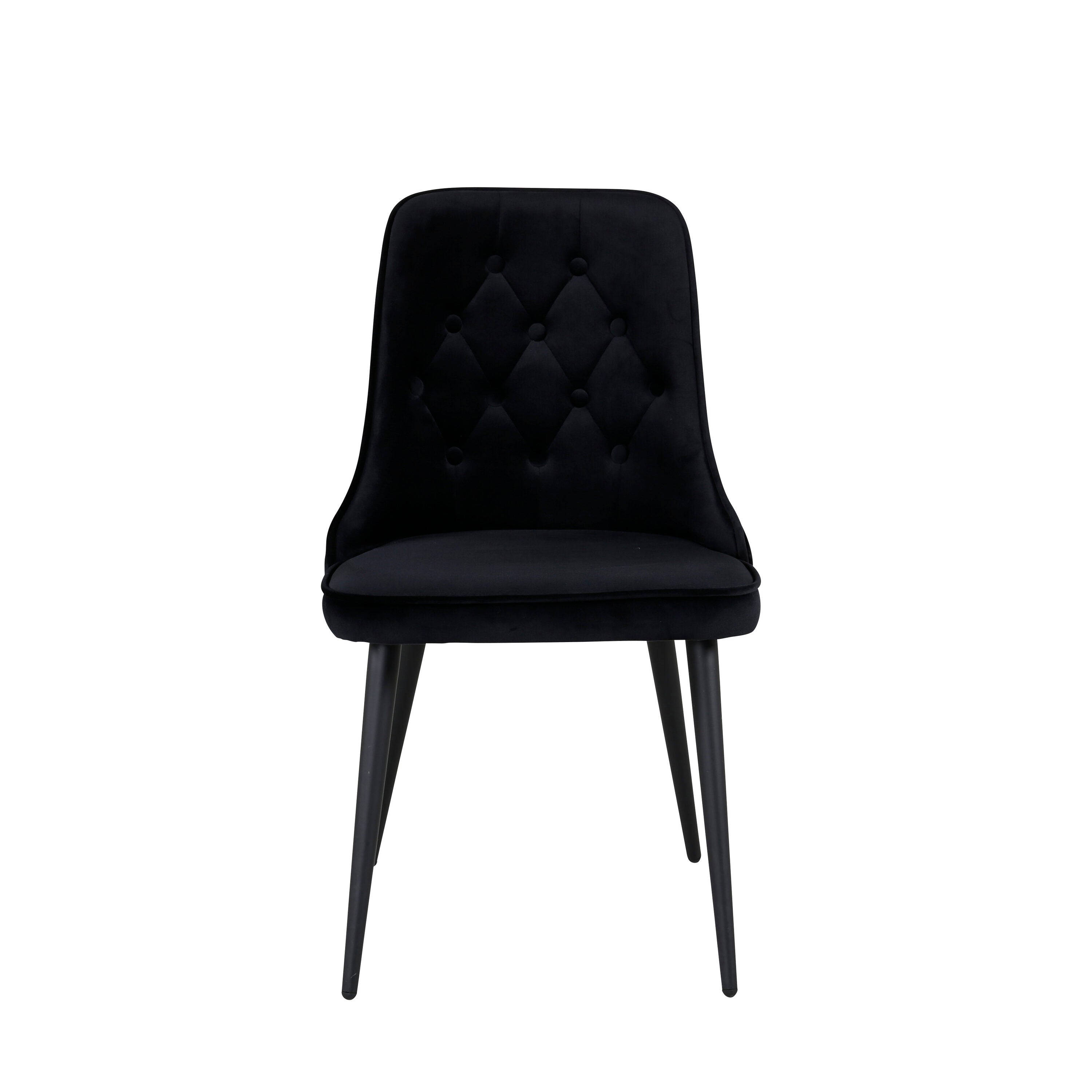 Velvet Deluxe Stuhl in Schwarz präsentiert im Onlineshop von KAQTU Design AG. Stuhl ist von Venture Home