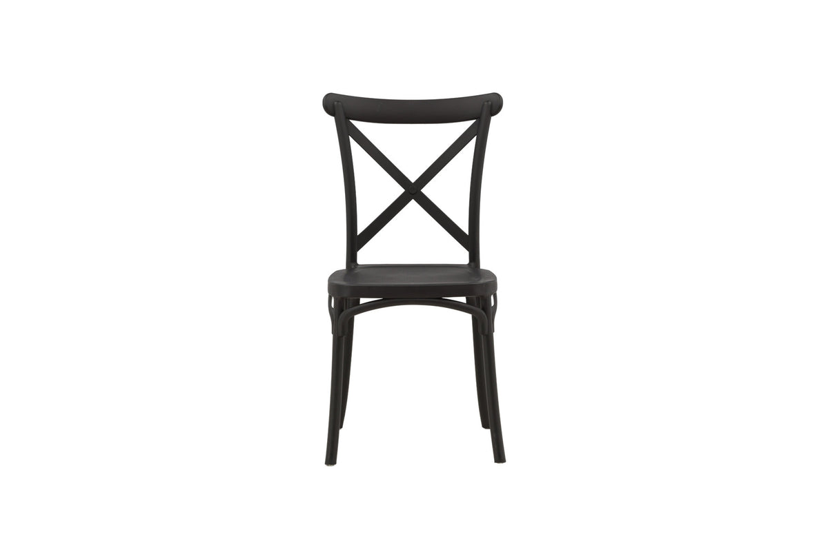 Crosett Stuhl in Schwarz präsentiert im Onlineshop von KAQTU Design AG. Stuhl ist von Venture Home