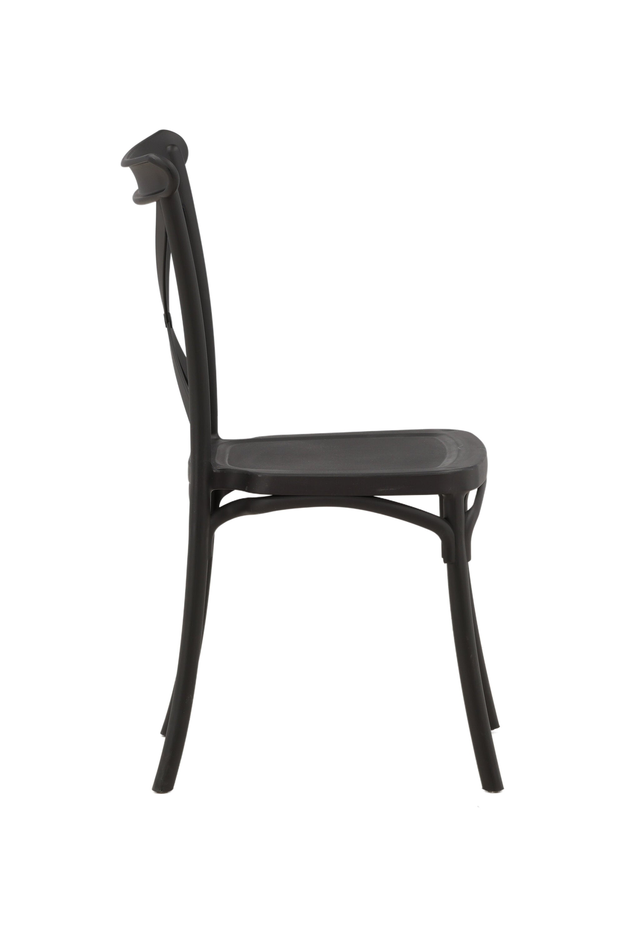 Crosett Stuhl in Schwarz präsentiert im Onlineshop von KAQTU Design AG. Stuhl ist von Venture Home