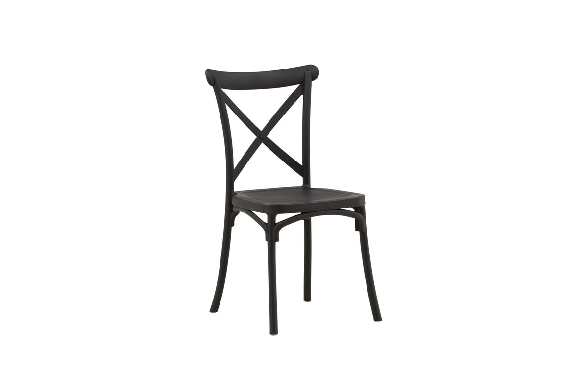 Crosett Stuhl in Schwarz präsentiert im Onlineshop von KAQTU Design AG. Stuhl ist von Venture Home
