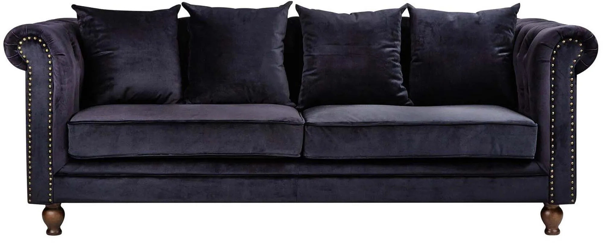 Elegantes Velvet Sofa für stilvolle Wohnzimmer von Venture Home.