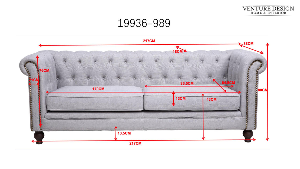 Velvet 3-Sitzer Sofa in Alrosa präsentiert im Onlineshop von KAQTU Design AG. 3er Sofa ist von Venture Home