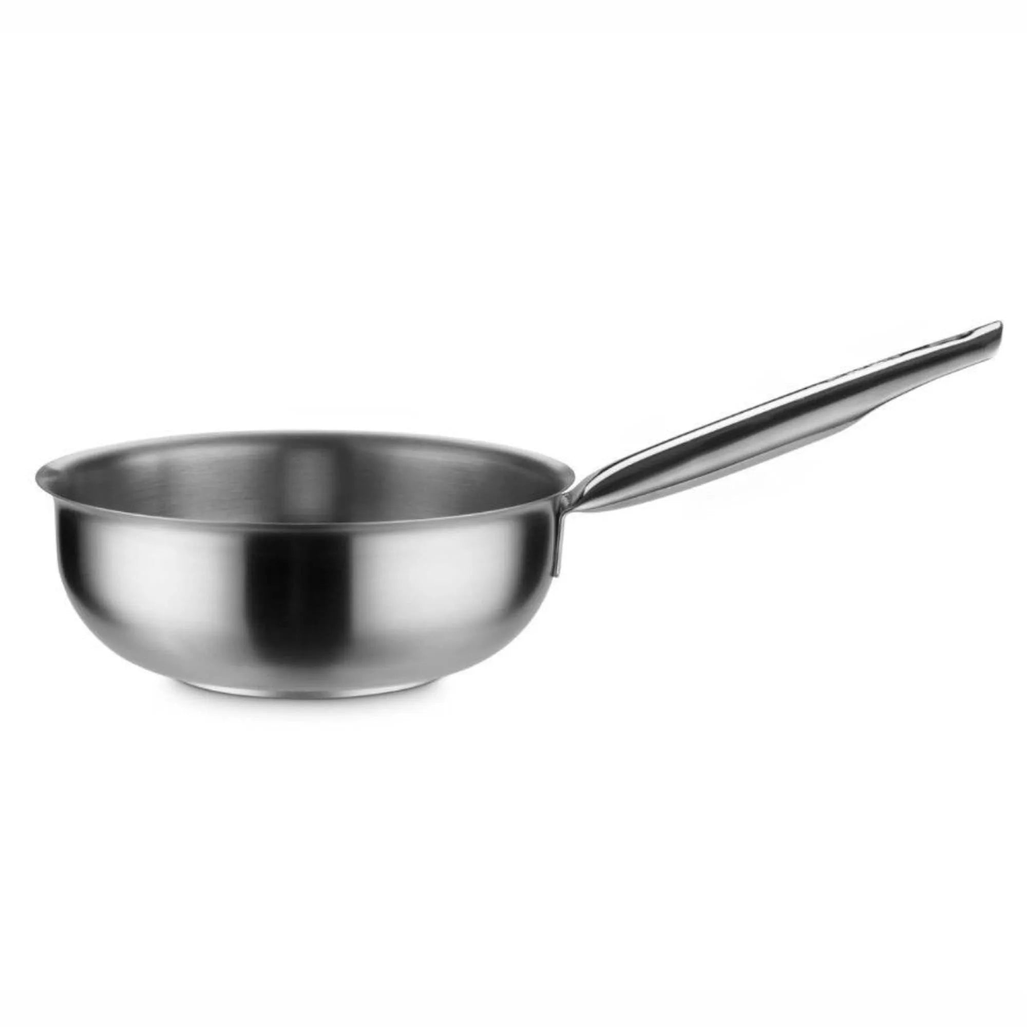 Inox Pro Sauteuse mit Schüttrand Ø20cm H:7.5cm 1.8lt in Silber präsentiert im Onlineshop von KAQTU Design AG. Topf ist von Vollrath