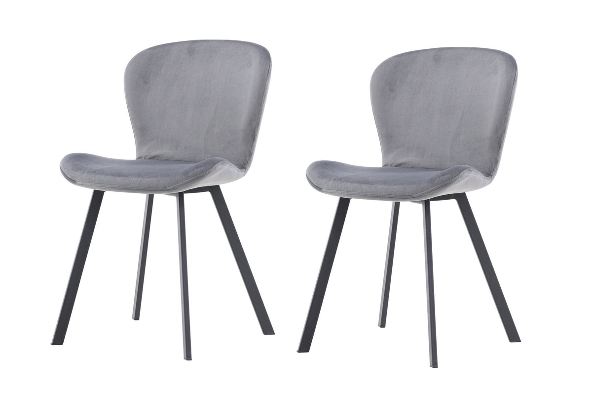 Lilja Esszimmerstuhl in Grau präsentiert im Onlineshop von KAQTU Design AG. Stuhl ist von Venture Home