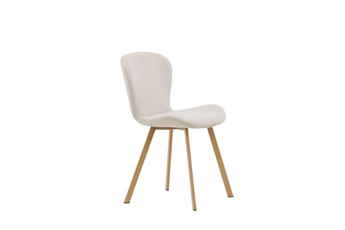 Lilja Esszimmerstuhl in Beige/Eiche präsentiert im Onlineshop von KAQTU Design AG. Stuhl ist von Venture Home