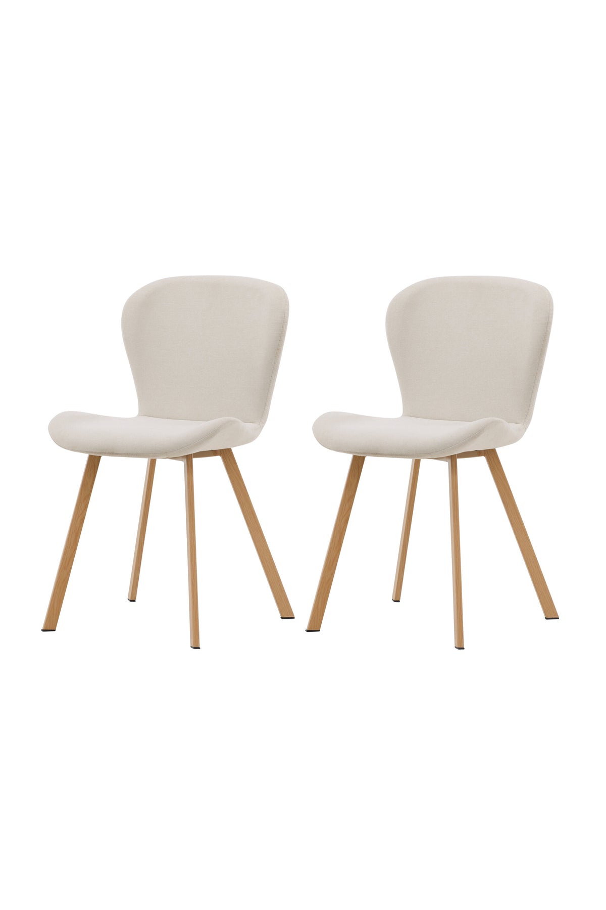 Lilja Esszimmerstuhl in Beige/Eiche präsentiert im Onlineshop von KAQTU Design AG. Stuhl ist von Venture Home