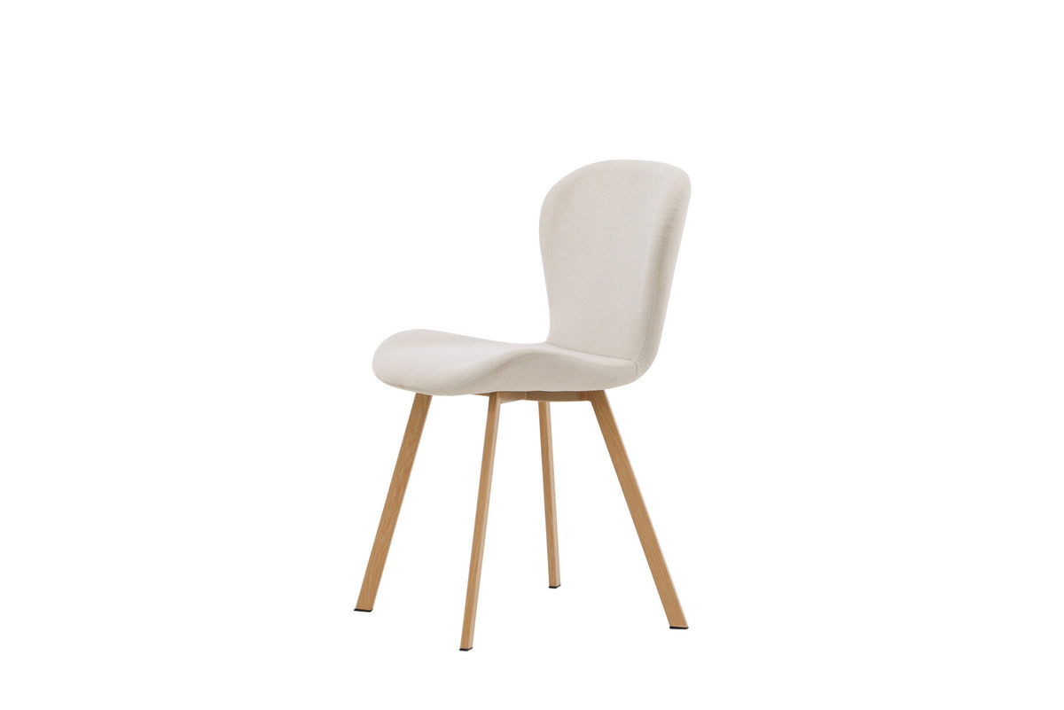 Lilja Esszimmerstuhl in Beige/Eiche präsentiert im Onlineshop von KAQTU Design AG. Stuhl ist von Venture Home