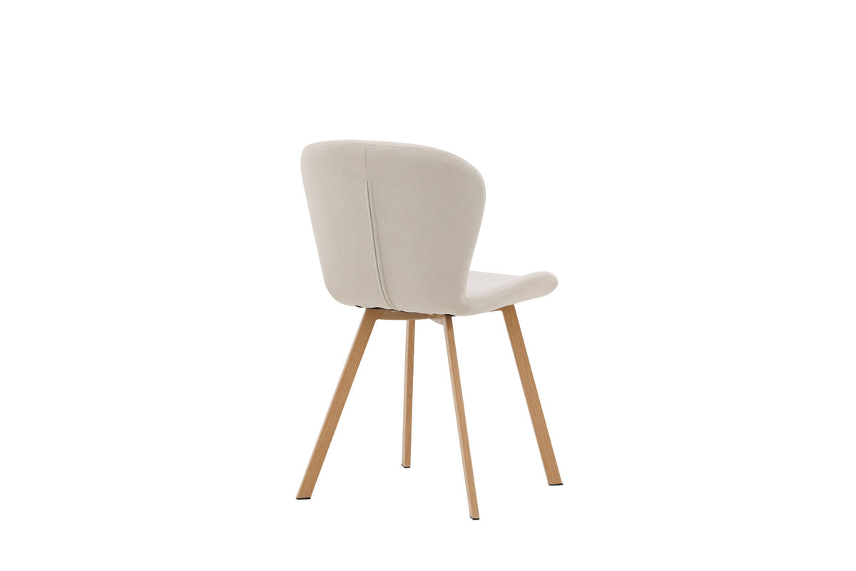 Lilja Esszimmerstuhl in Beige/Eiche präsentiert im Onlineshop von KAQTU Design AG. Stuhl ist von Venture Home
