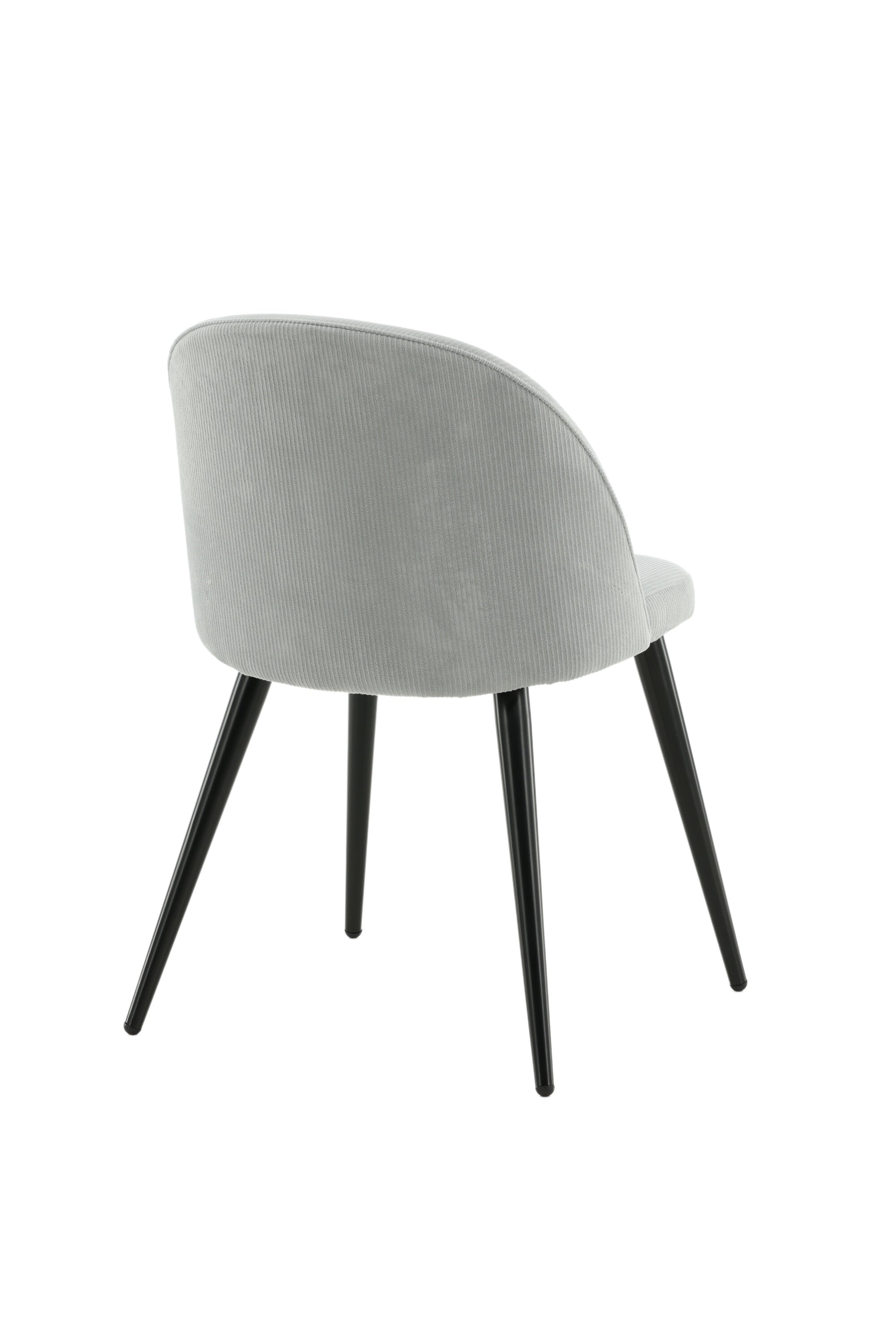 Velvet Matstol Manchester Stuhl in Hellgrau / Schwarz präsentiert im Onlineshop von KAQTU Design AG. Schalenstuhl ist von Venture Home